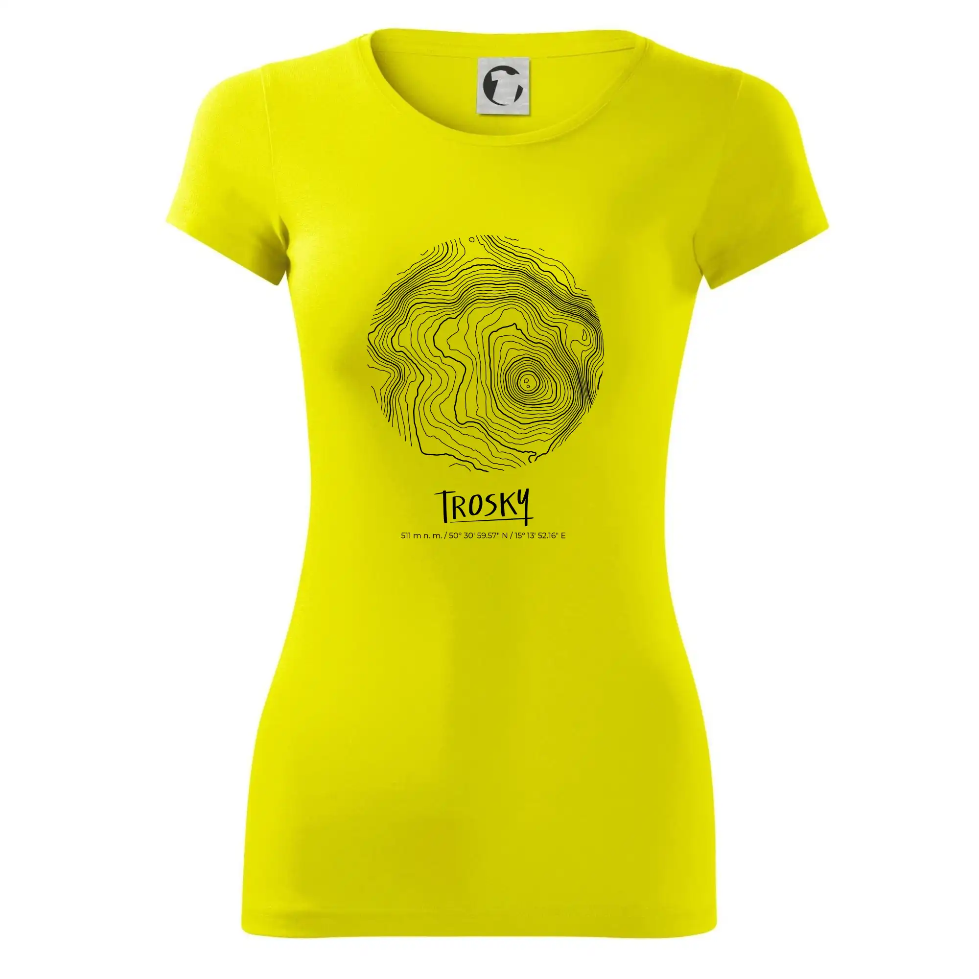 Trosky - vrstevnice v kruhu