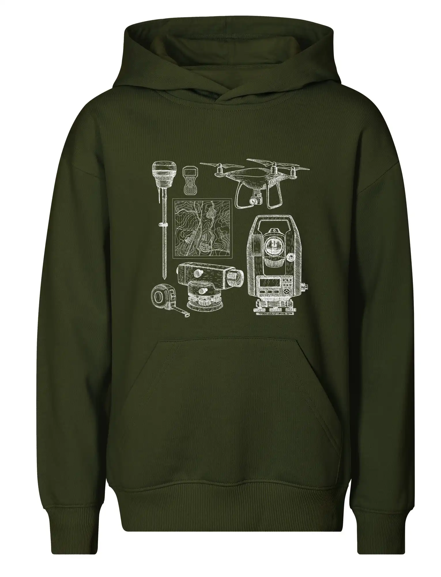 Geodet teodolit dron