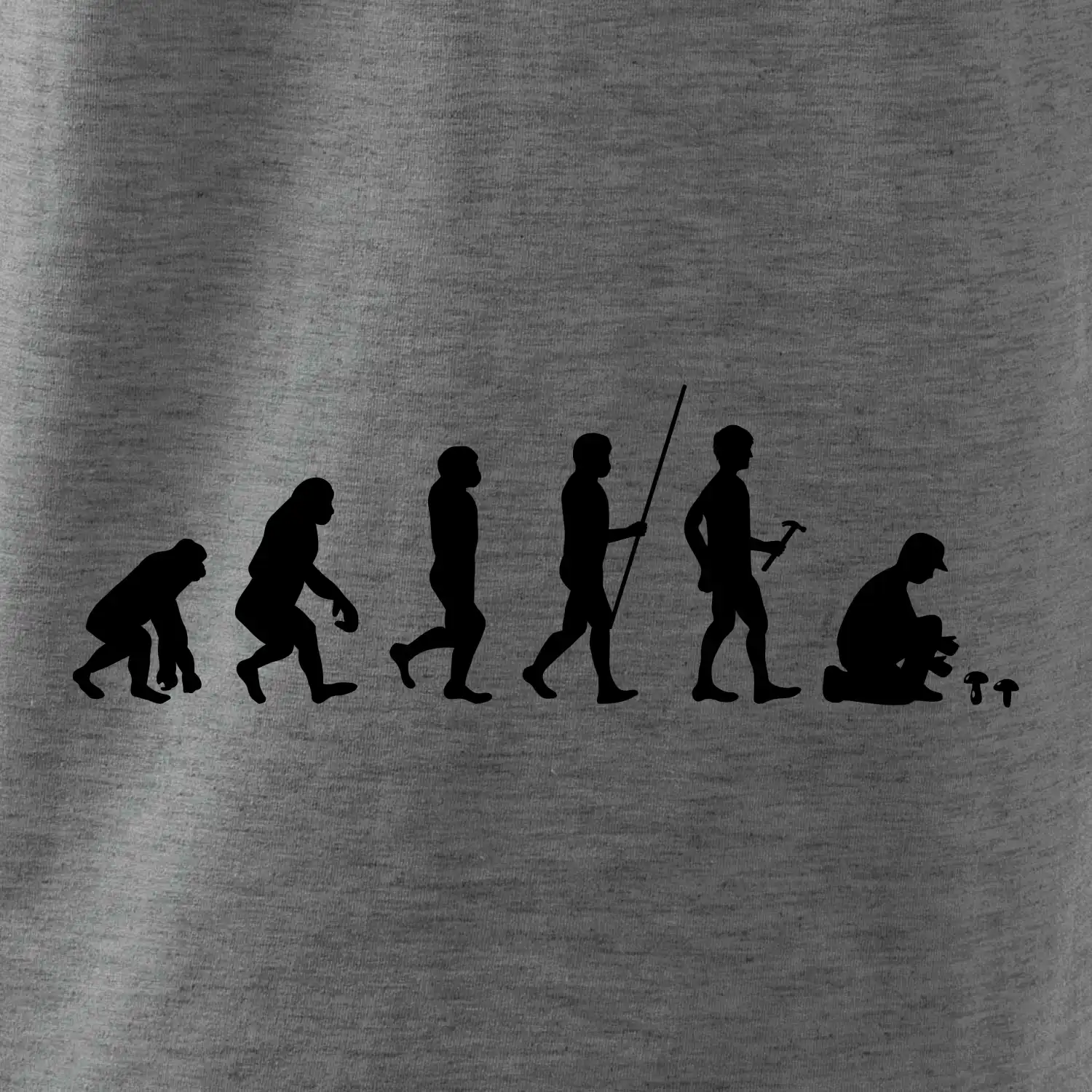 Evoluce houbař muž