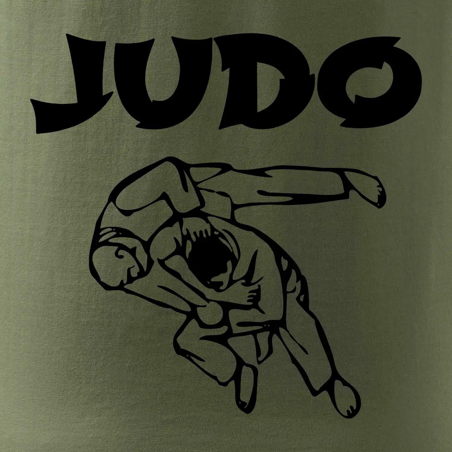 Judo nápis + postavy