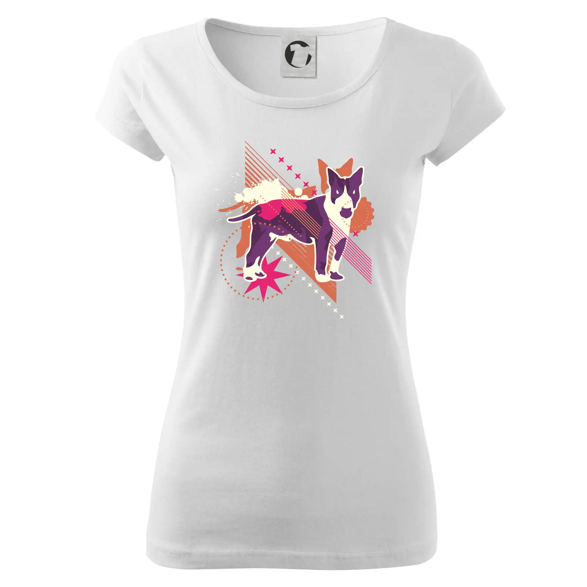 Pes abstrakce fialový