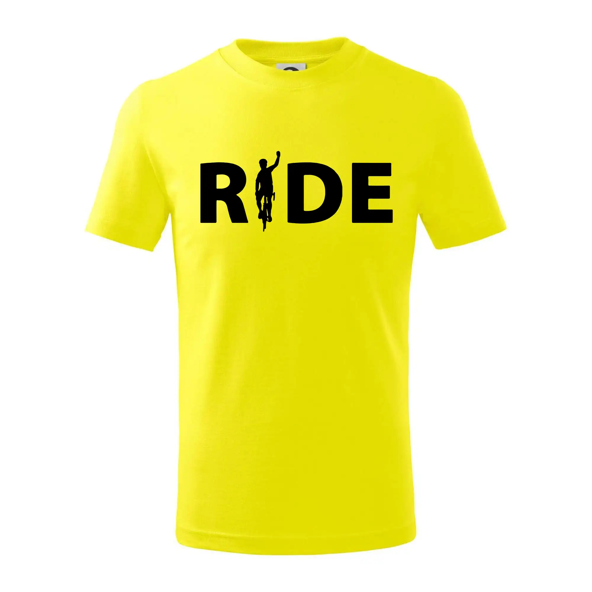 Ride - nápis s cyklistou