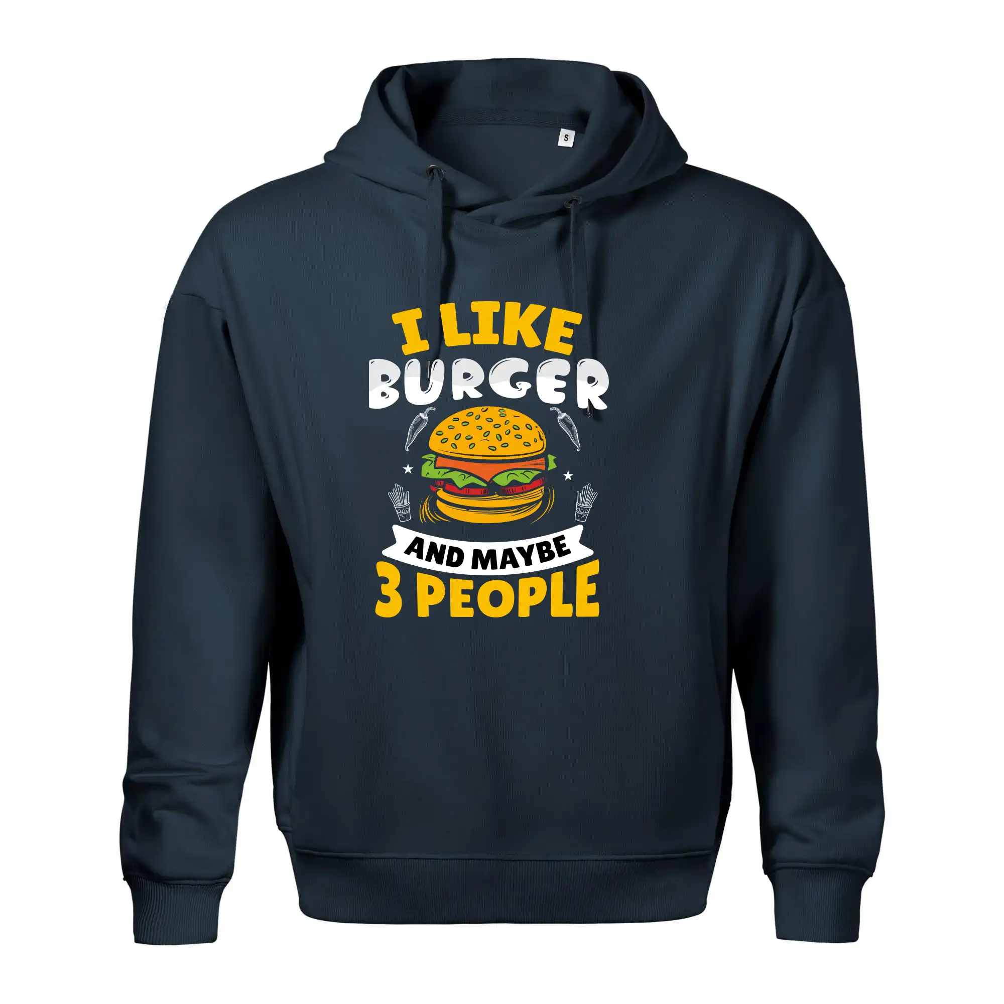 I like burger and maybe 3 people