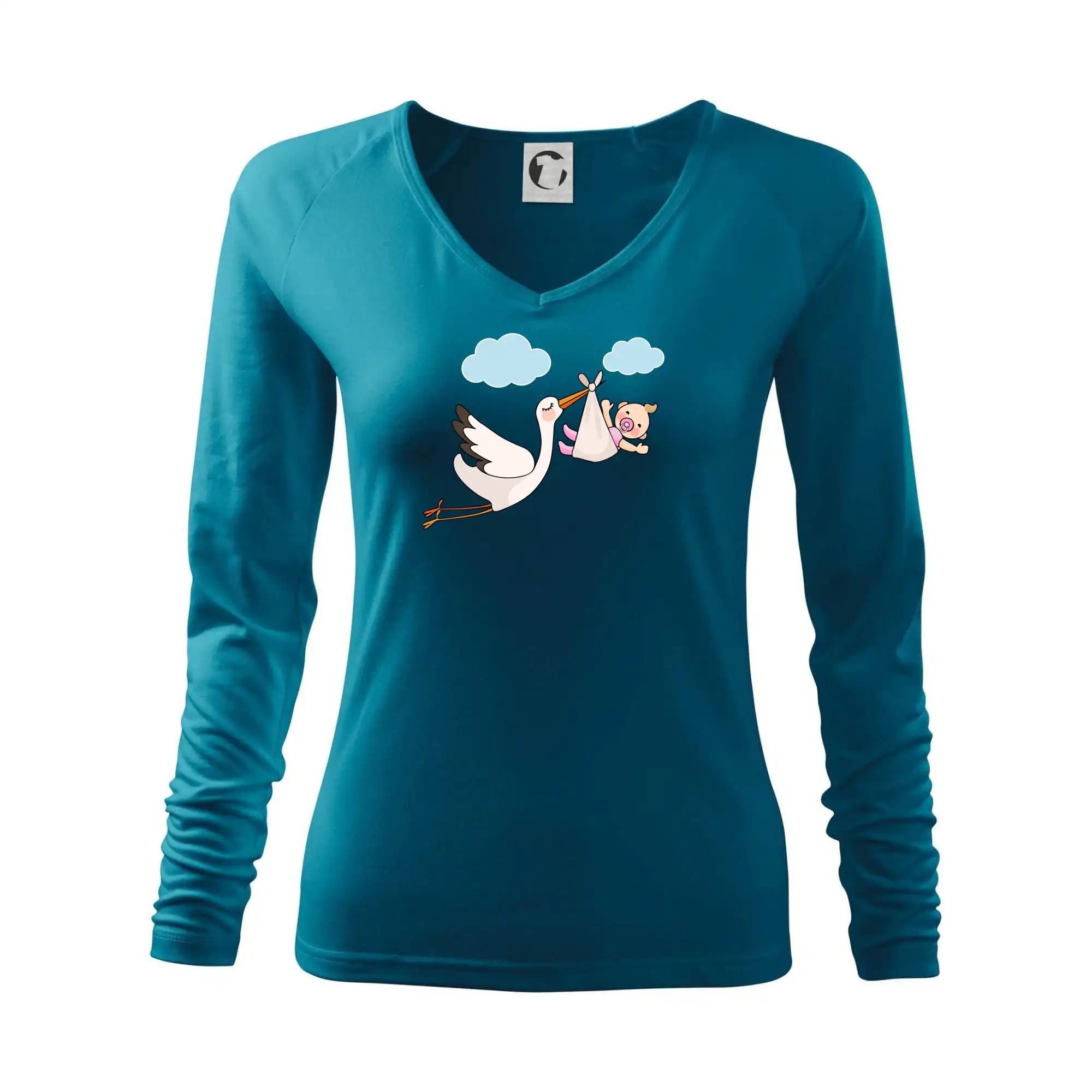 Čáp čekáme miminko - holka