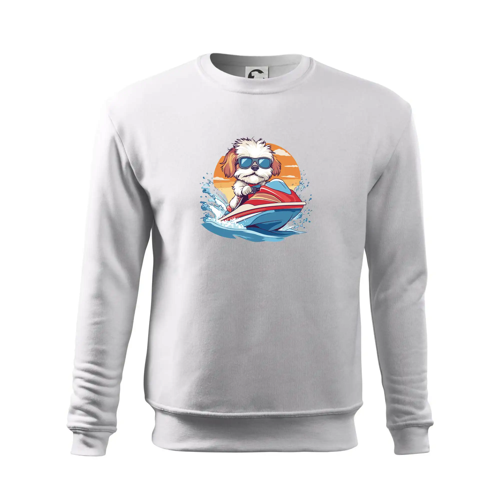 Bišonek na vodním skútru