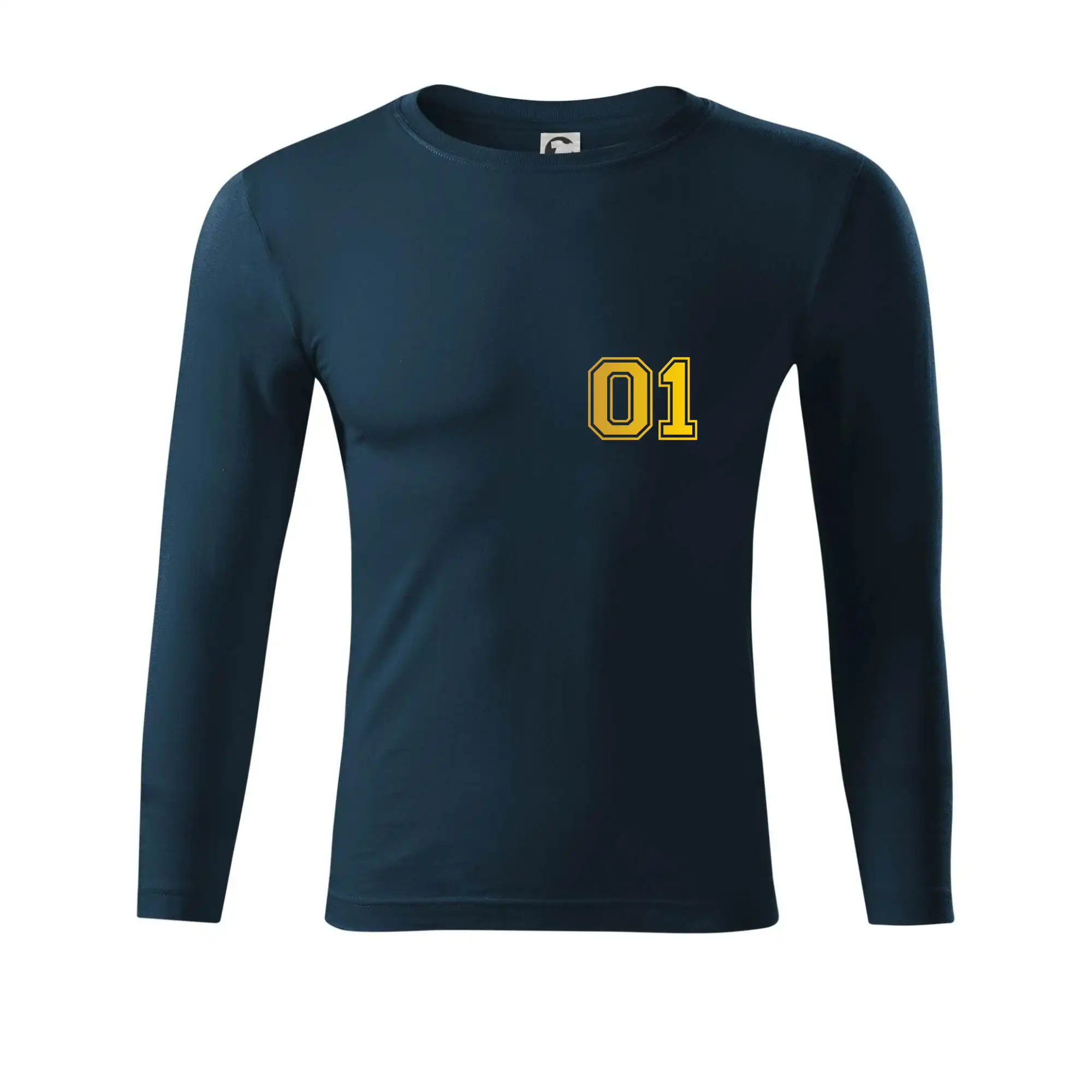 Tričká pre zamilovaných - King - Queen - 01 dres - zlatá potlač - Tričko Progress s dlhým rukávom