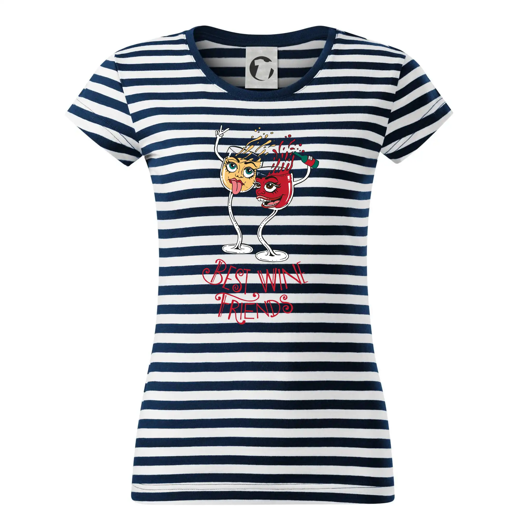 Vtipná tričká s tematikou vína - Best wine friends dancing (Pecka design) - Tričko na vodu