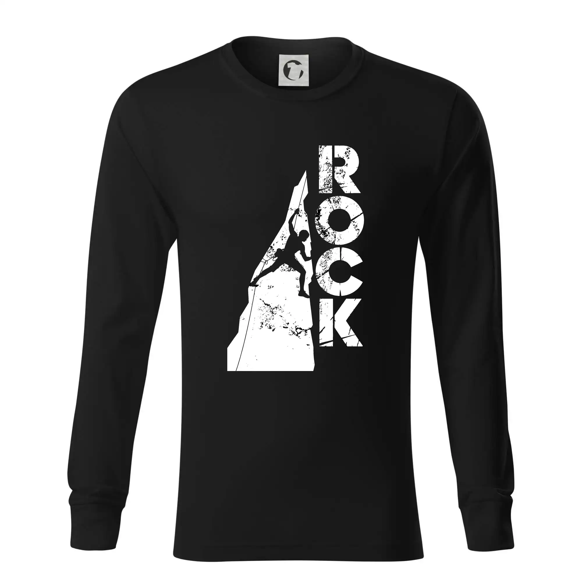 Trička pro horolezcov - Rock - biela skala - Tričko s dlhým rukávom LS R05
