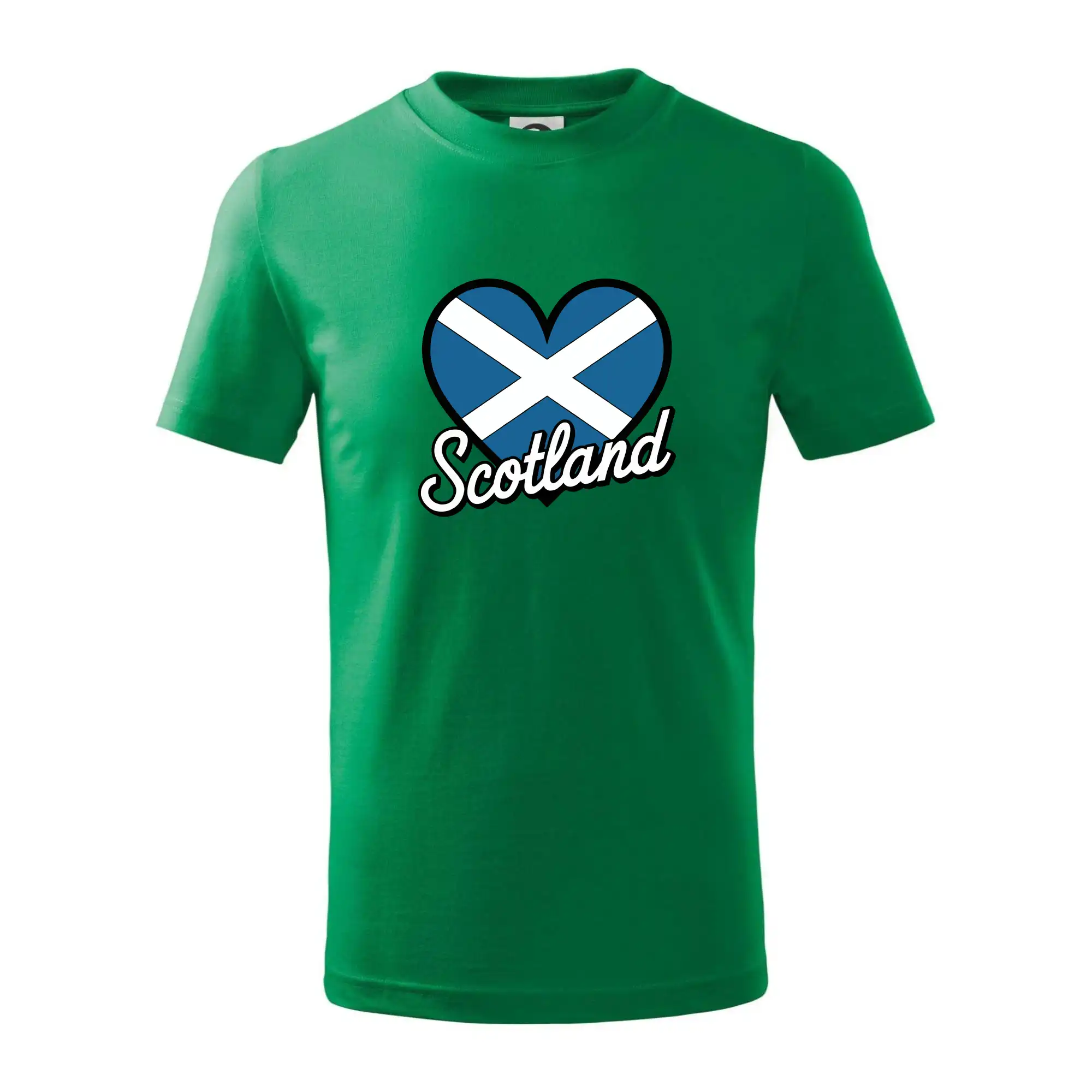 Ostatné mestá / miesta - Scotland Srdce s vlajkou - Tričko detské bavlnené