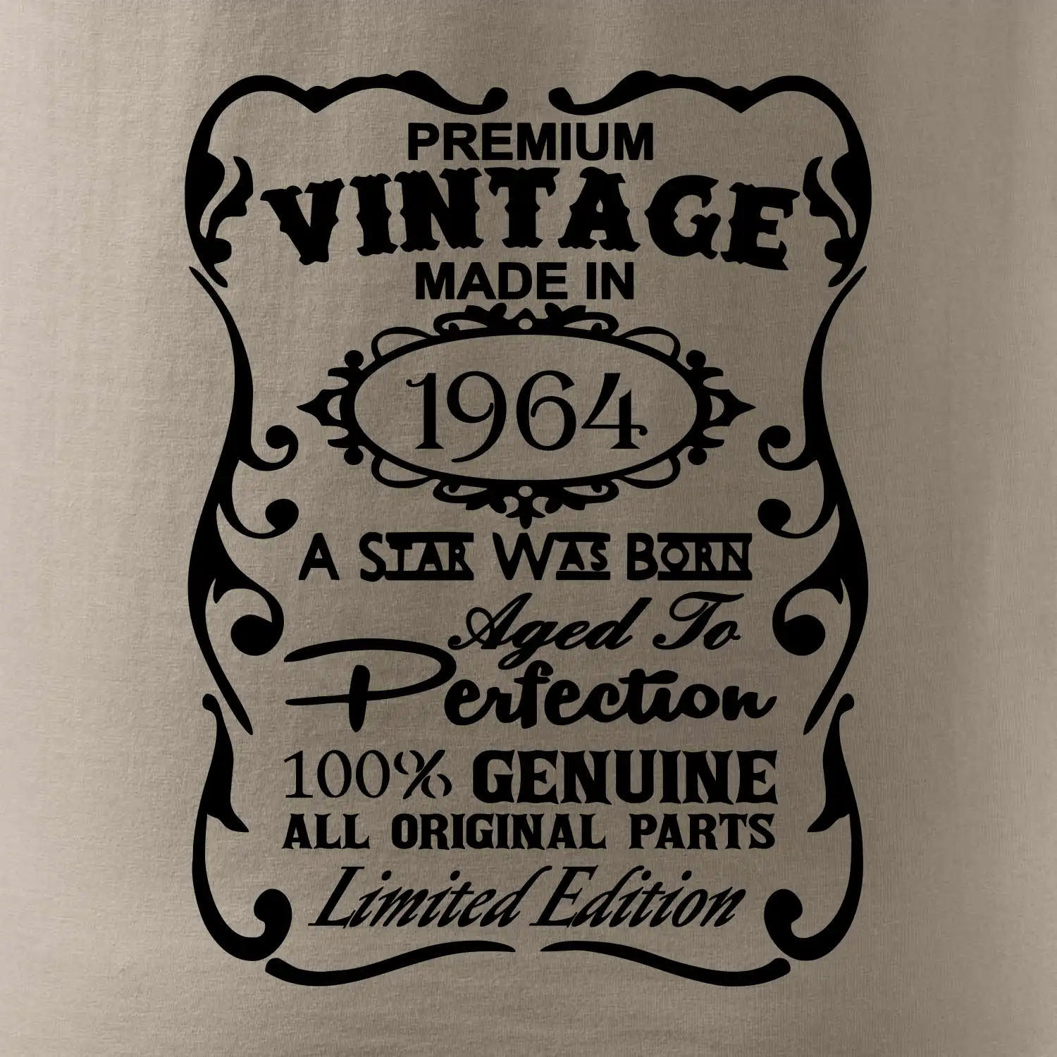 Vintage Etiketa - 1964