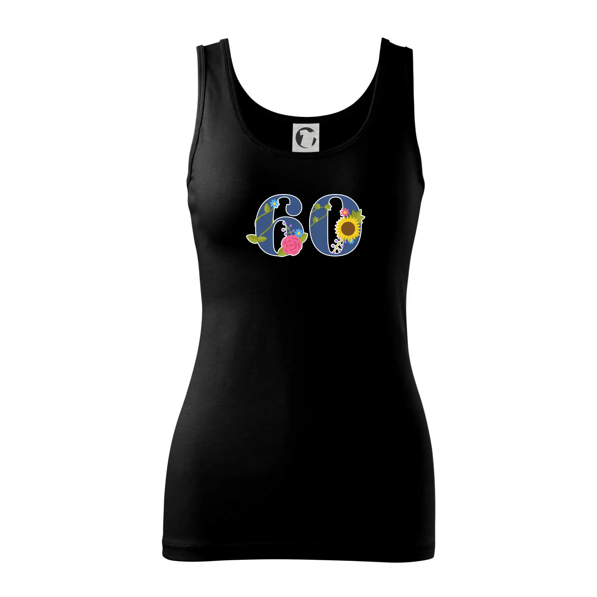 Květinové číslo kreslené - 60