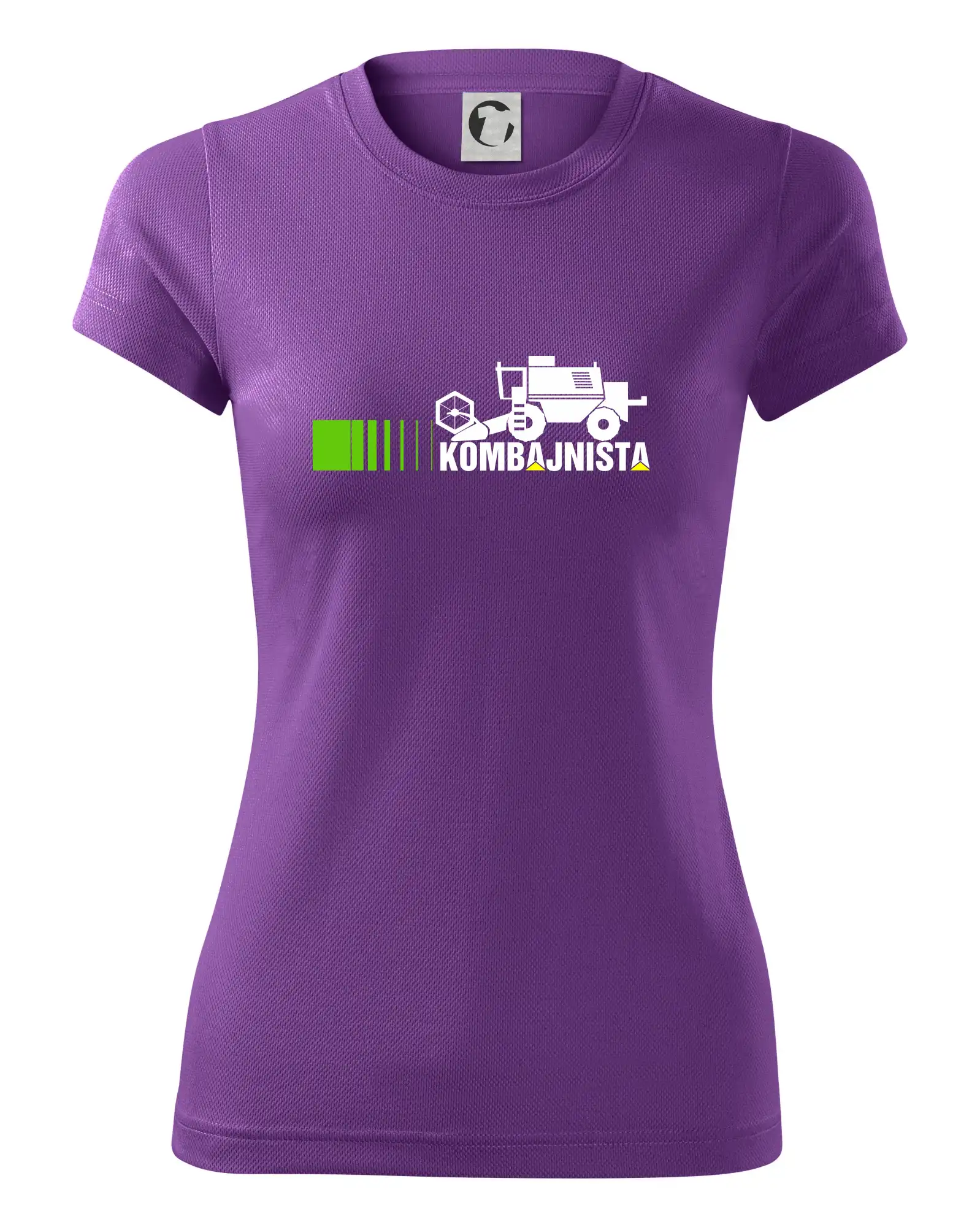Kombajnista zelená a žlutá