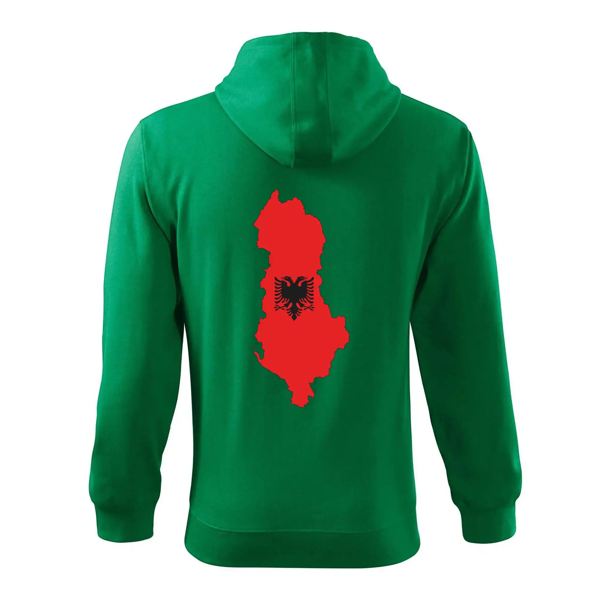 Albánie mapa a znak