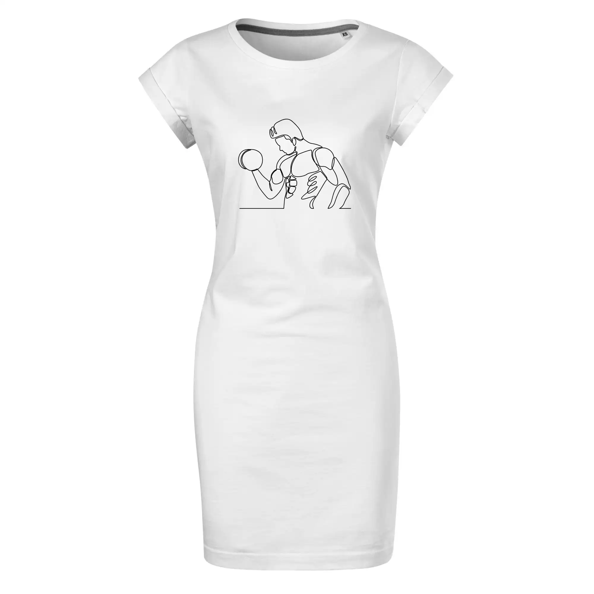 Fitness muž jedním tahem