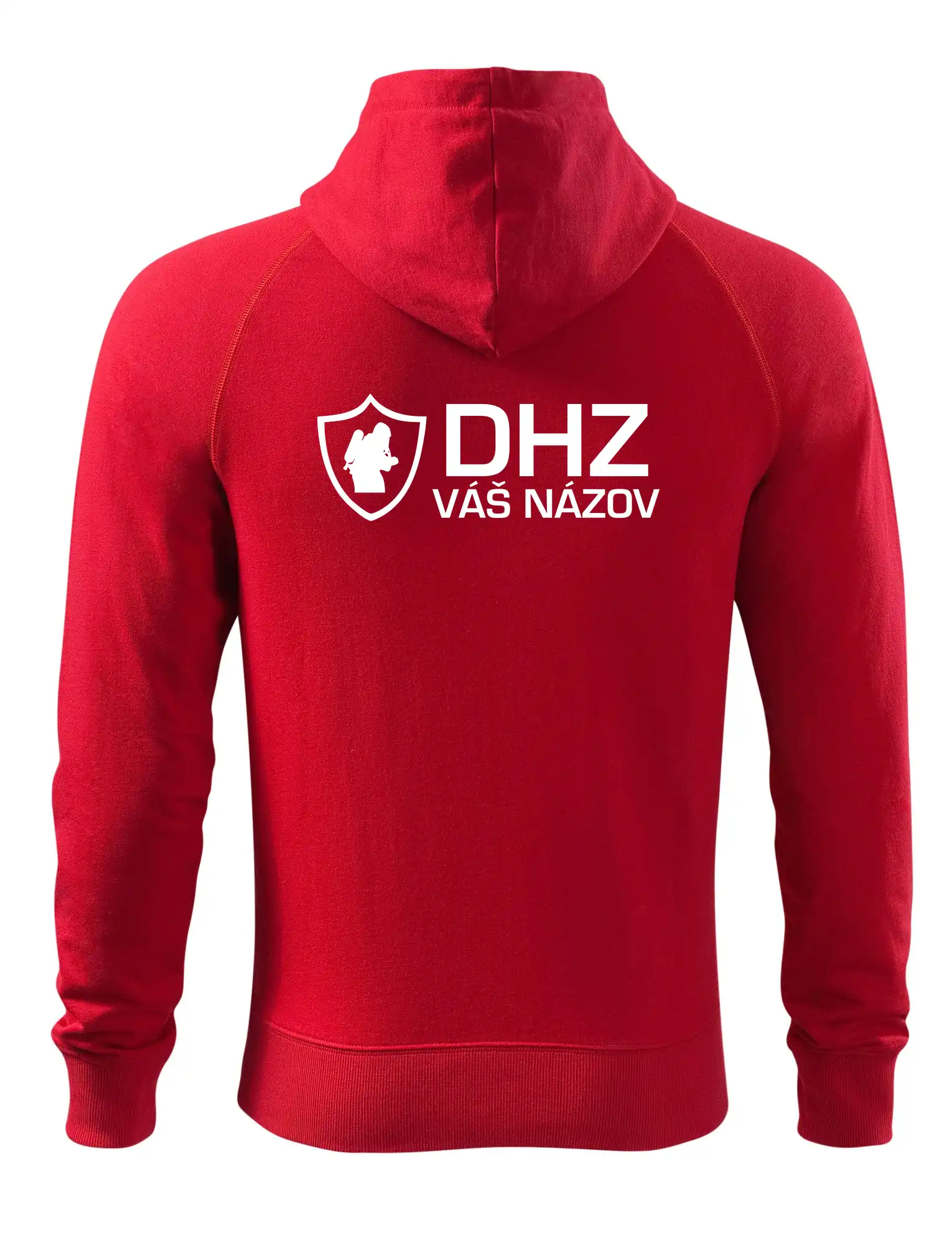 Originálne tričká pre hasičov - DHZ emblem - vlastný nápis - Mikina Voyage  - 100% bavlna