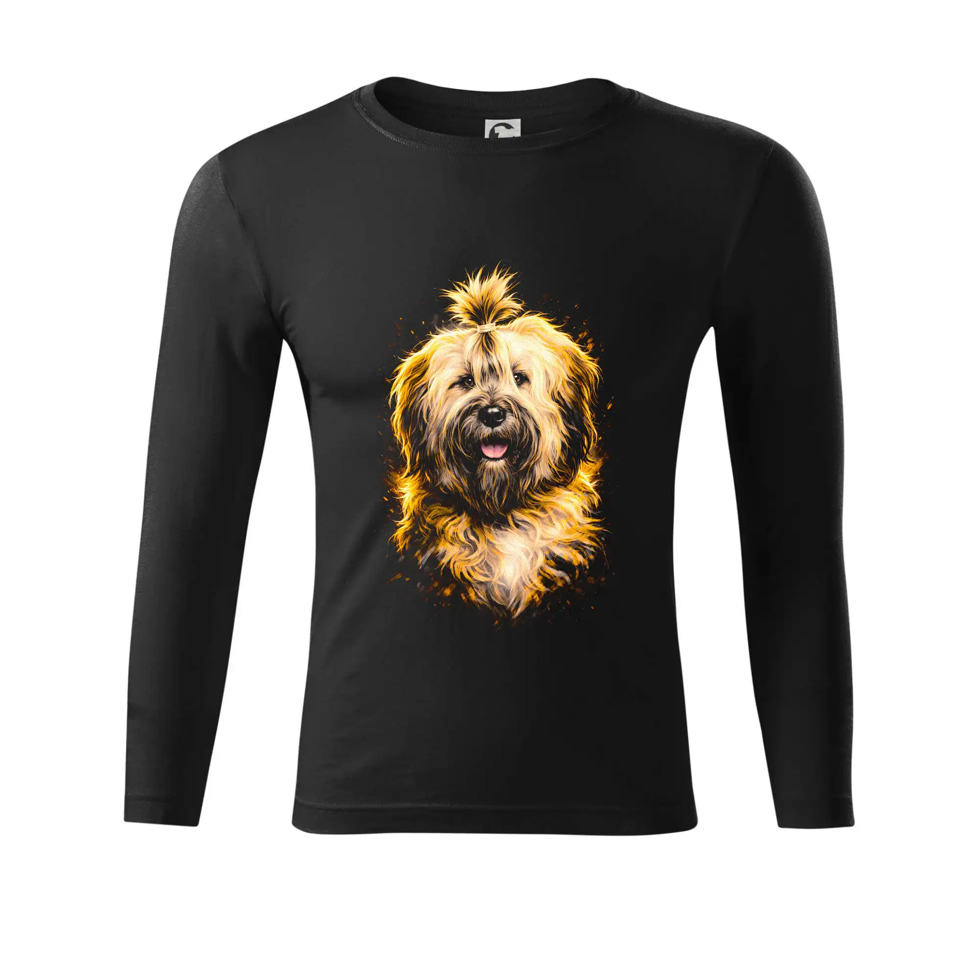 Obrázek polotón tibetský teriér běží