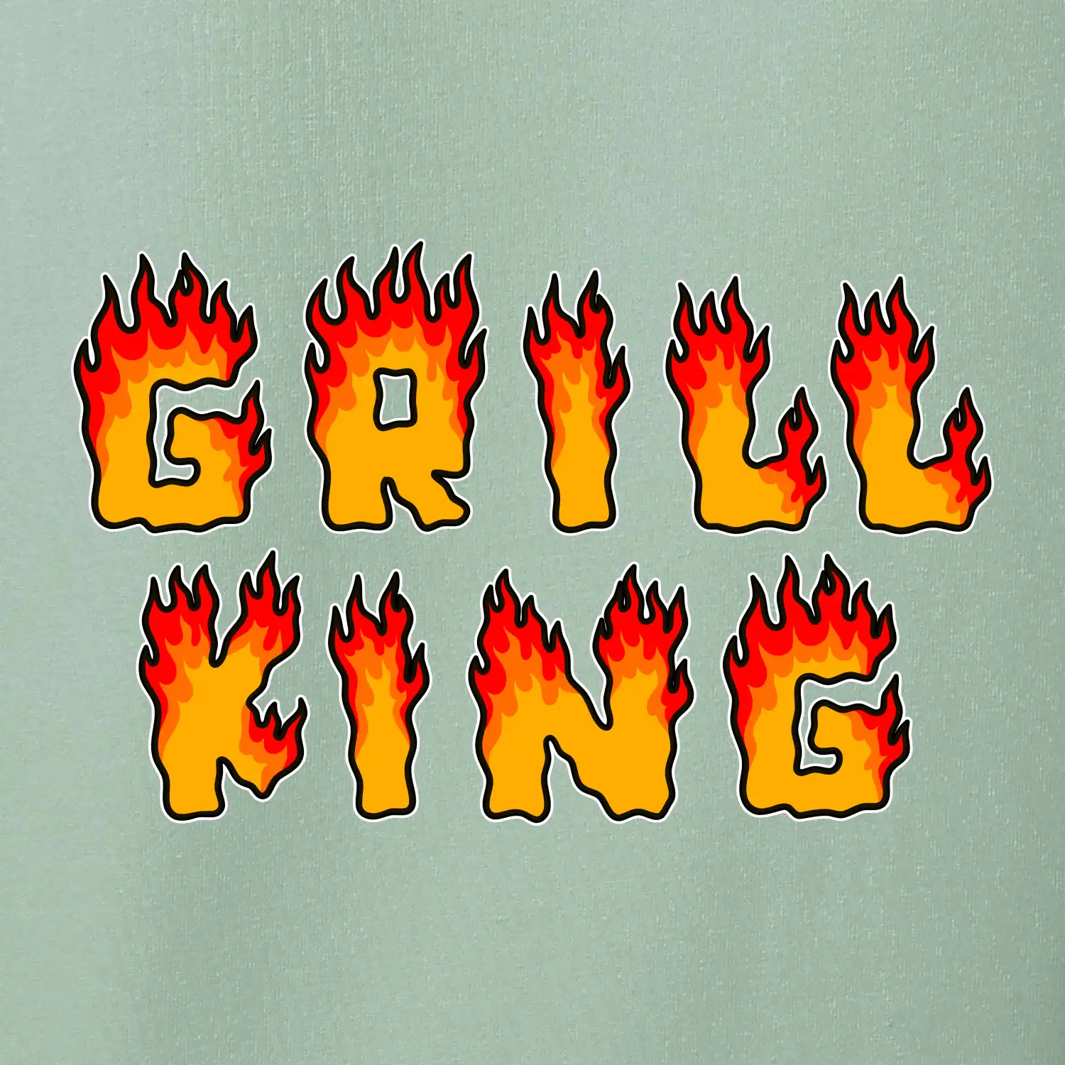 Grill King ohnivý nápis