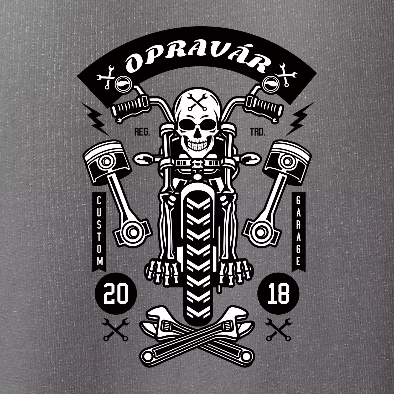 Motorkár  lebka opravár