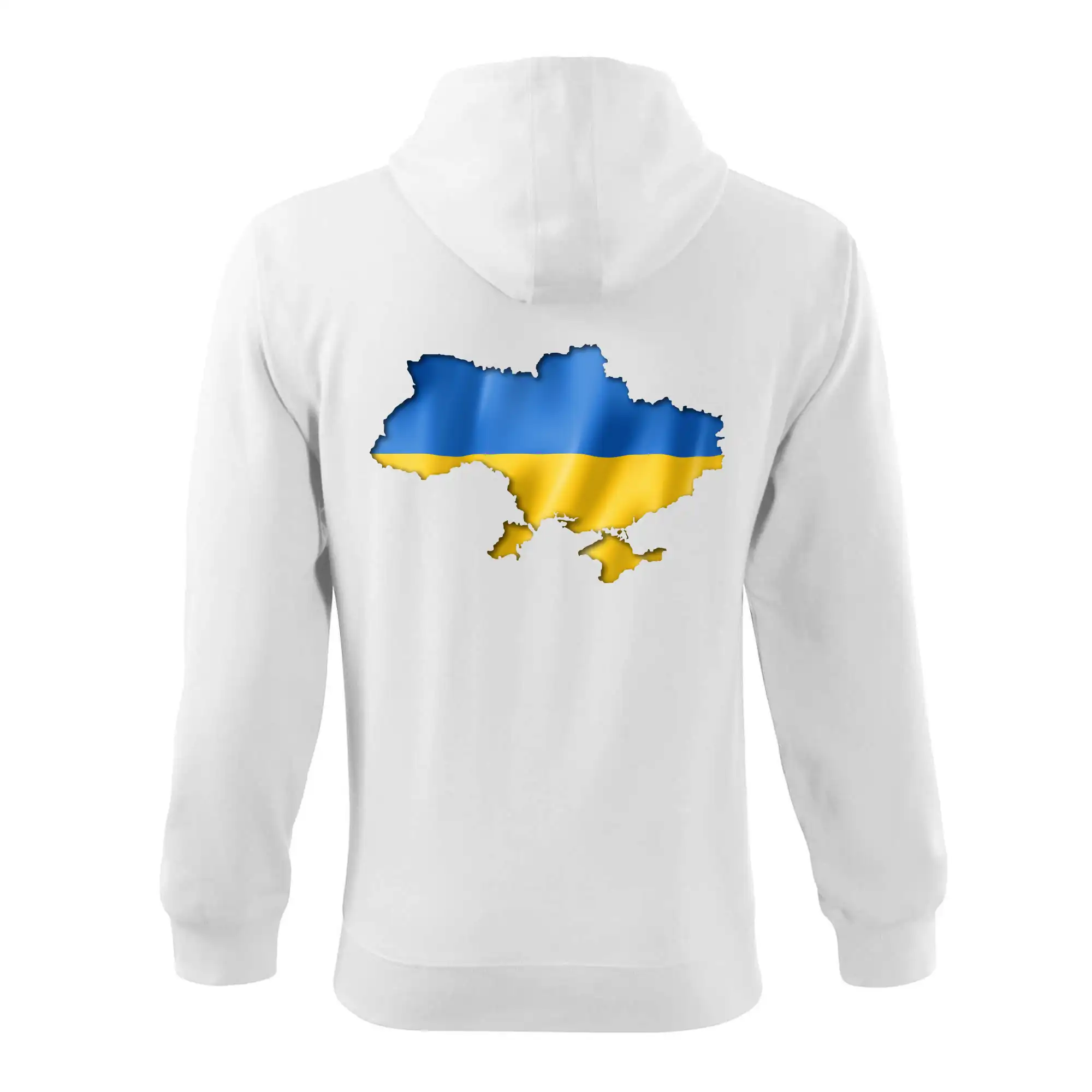 Ukrajina vlajka mapa