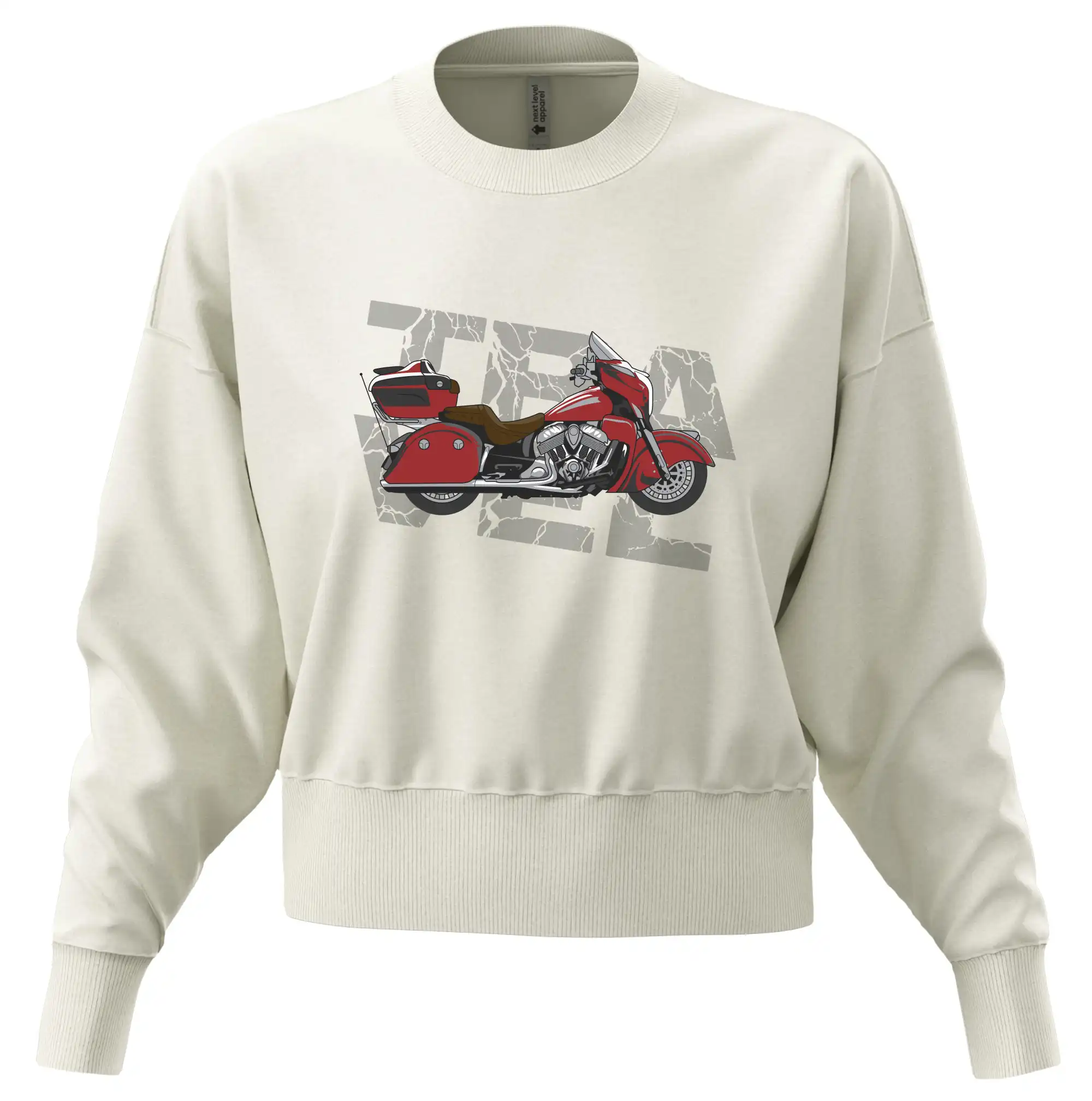 Cestovní motorka Amerika červená