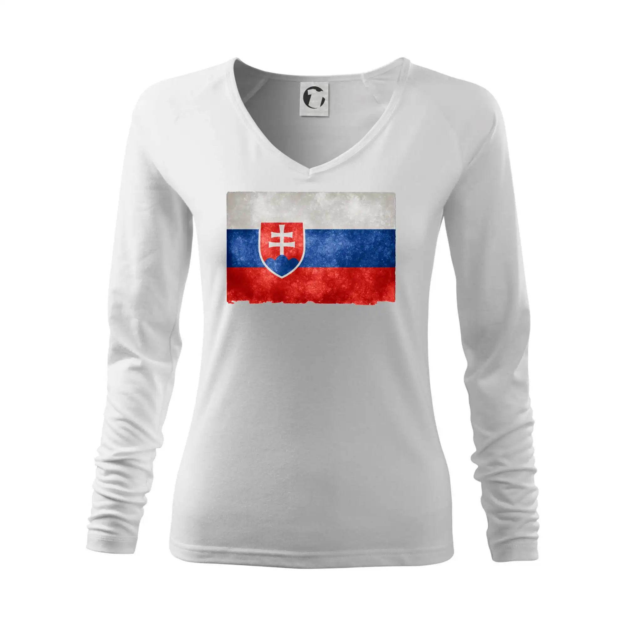 Politické tričká - Slovenská vlajka stará - Tričko dámske Elegance