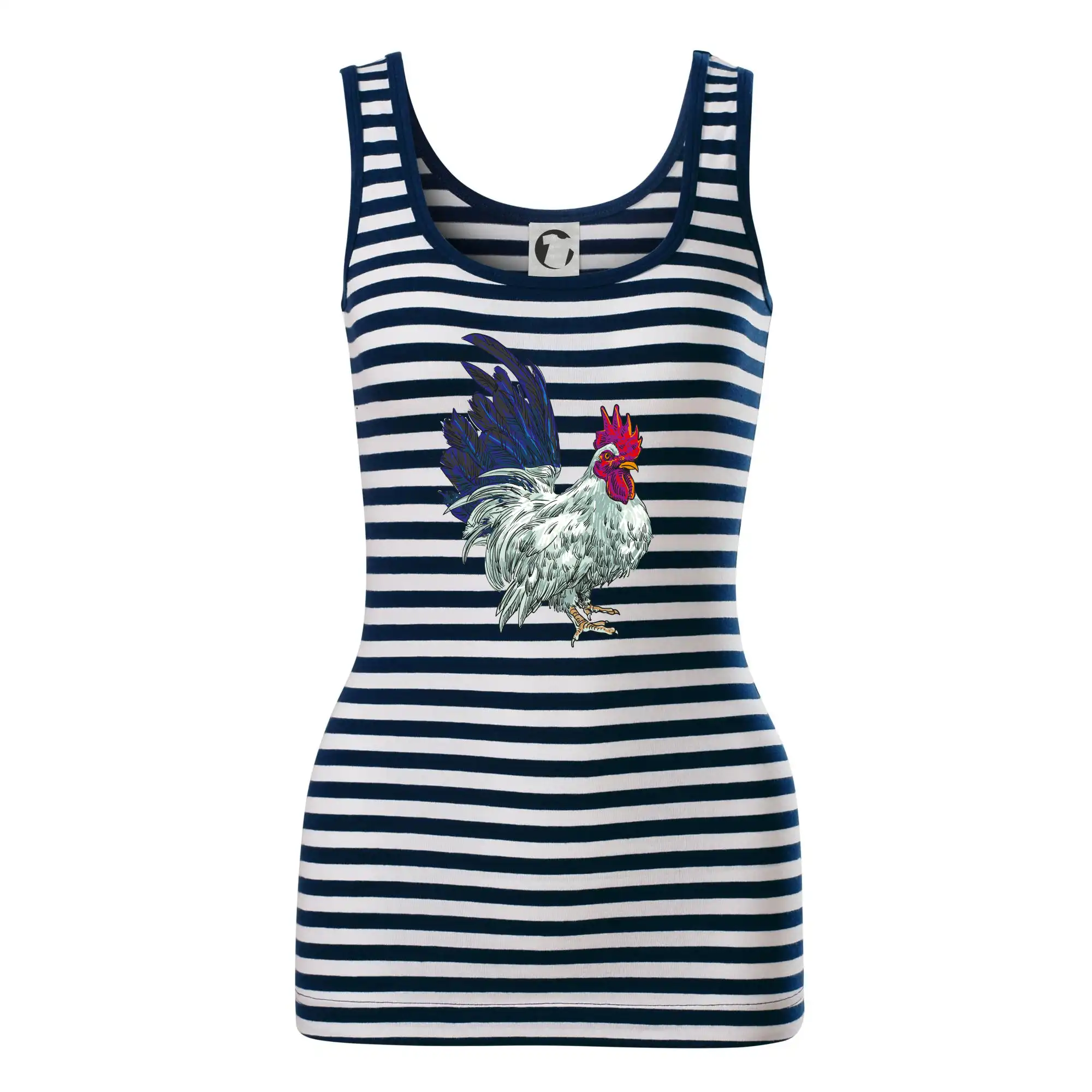 Kohout kreslený bílý