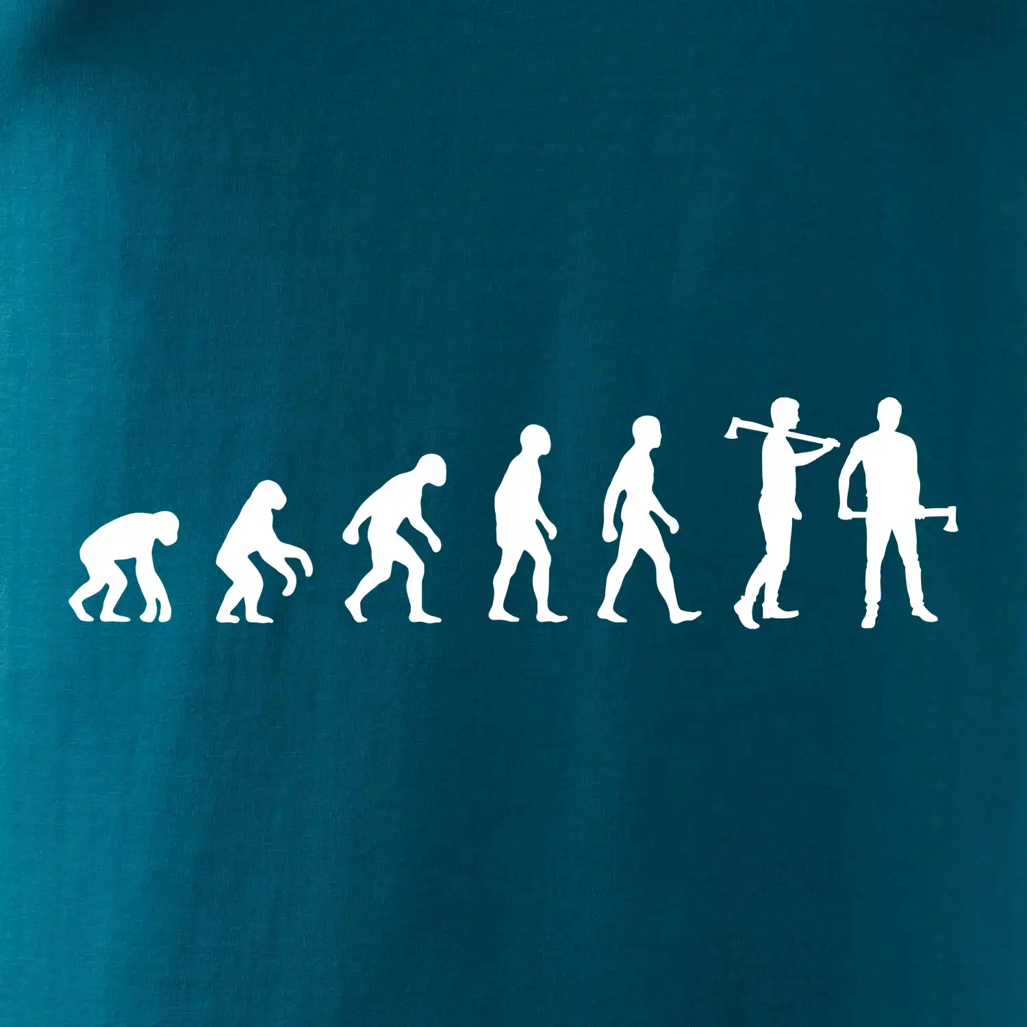 Evoluce dřevorubec - sekera