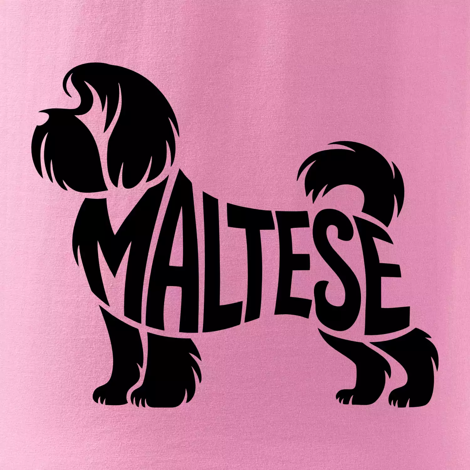 Maltézský psík nápis v těle