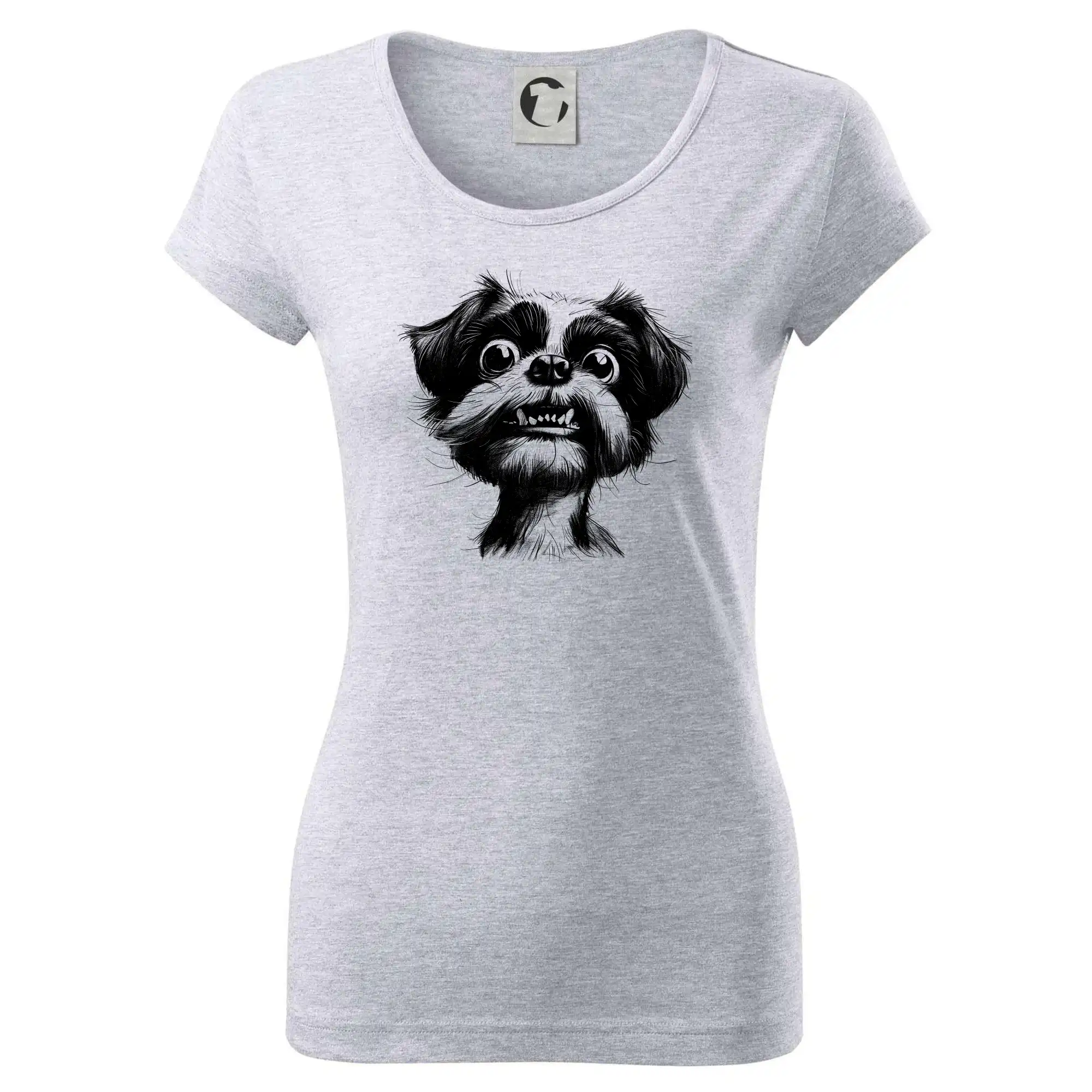 Černobílá karikatura Ši-tzu