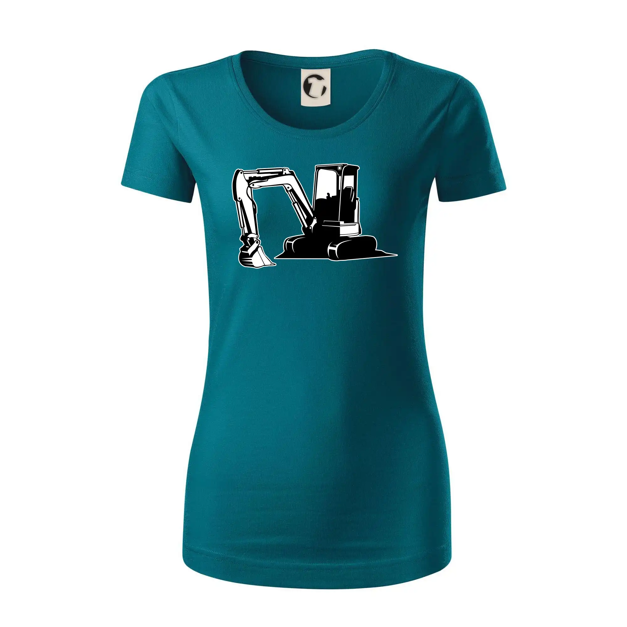 Bagr bez nápisu černobílý