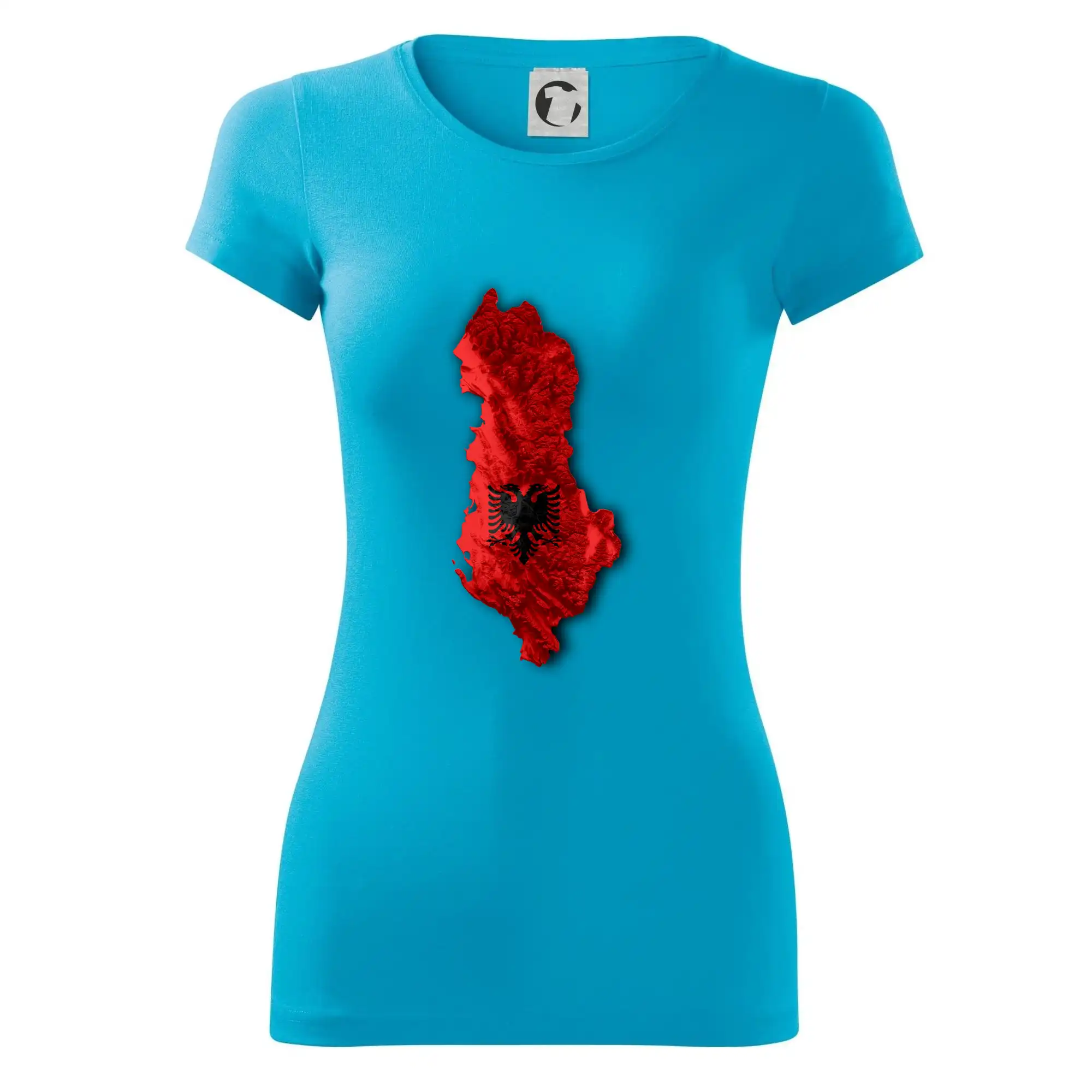 Mapa Albánie reliéf hor