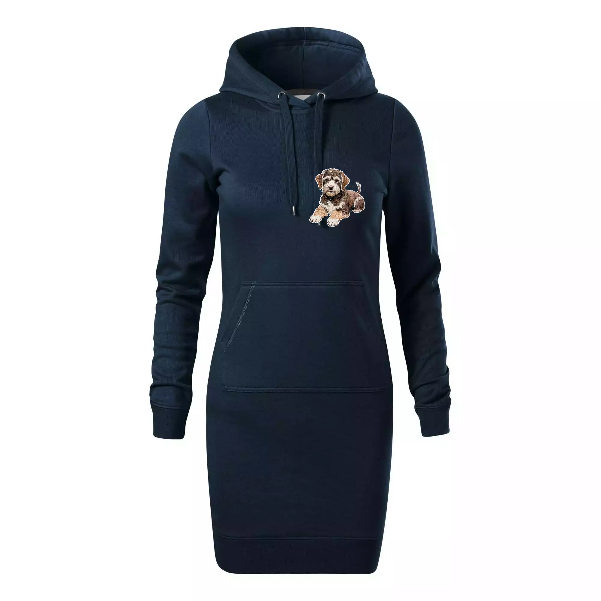 Lagotto romagnolo ležicí vyšívaný na prsu