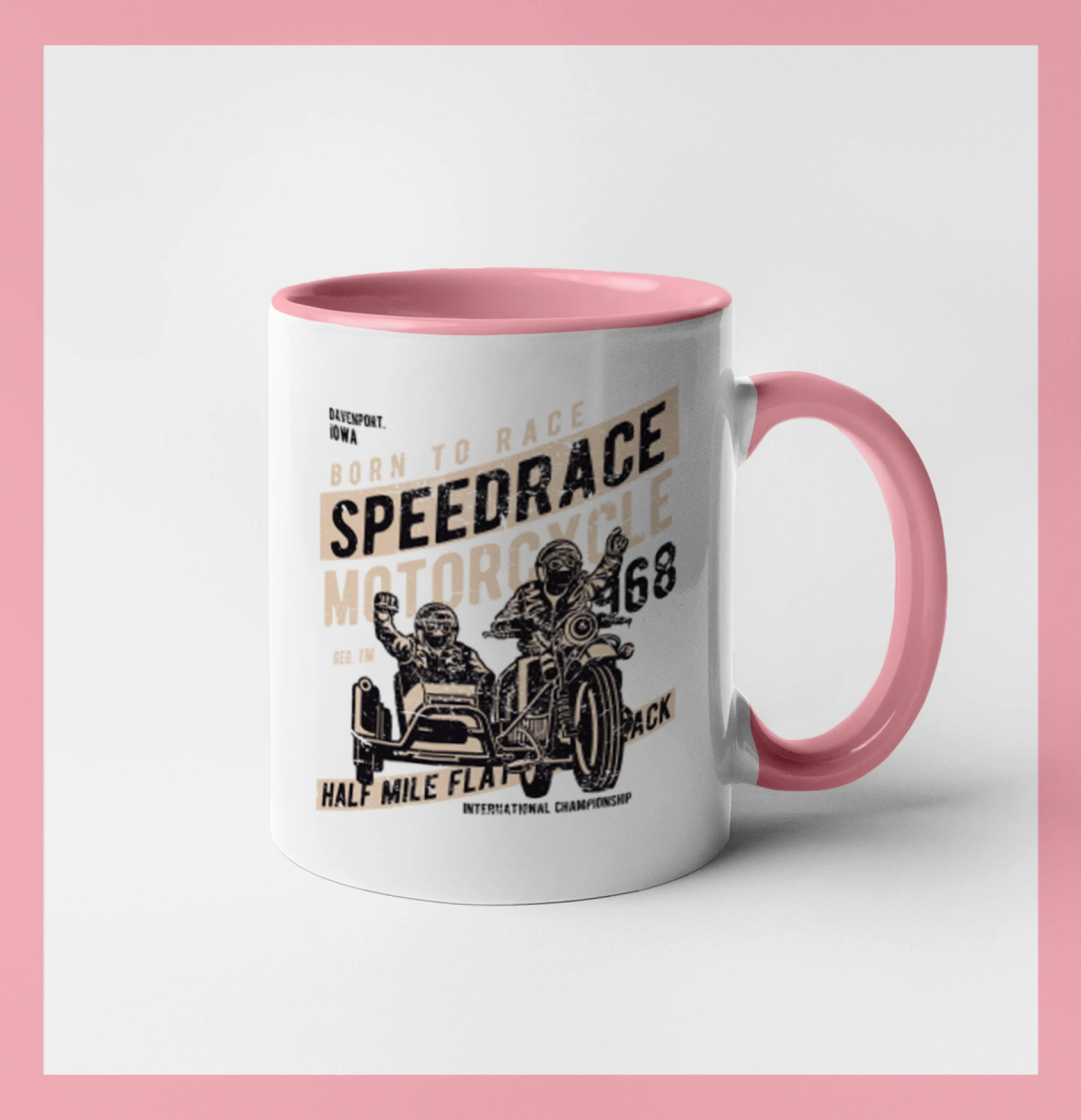 Speedrace motrcycle half mile