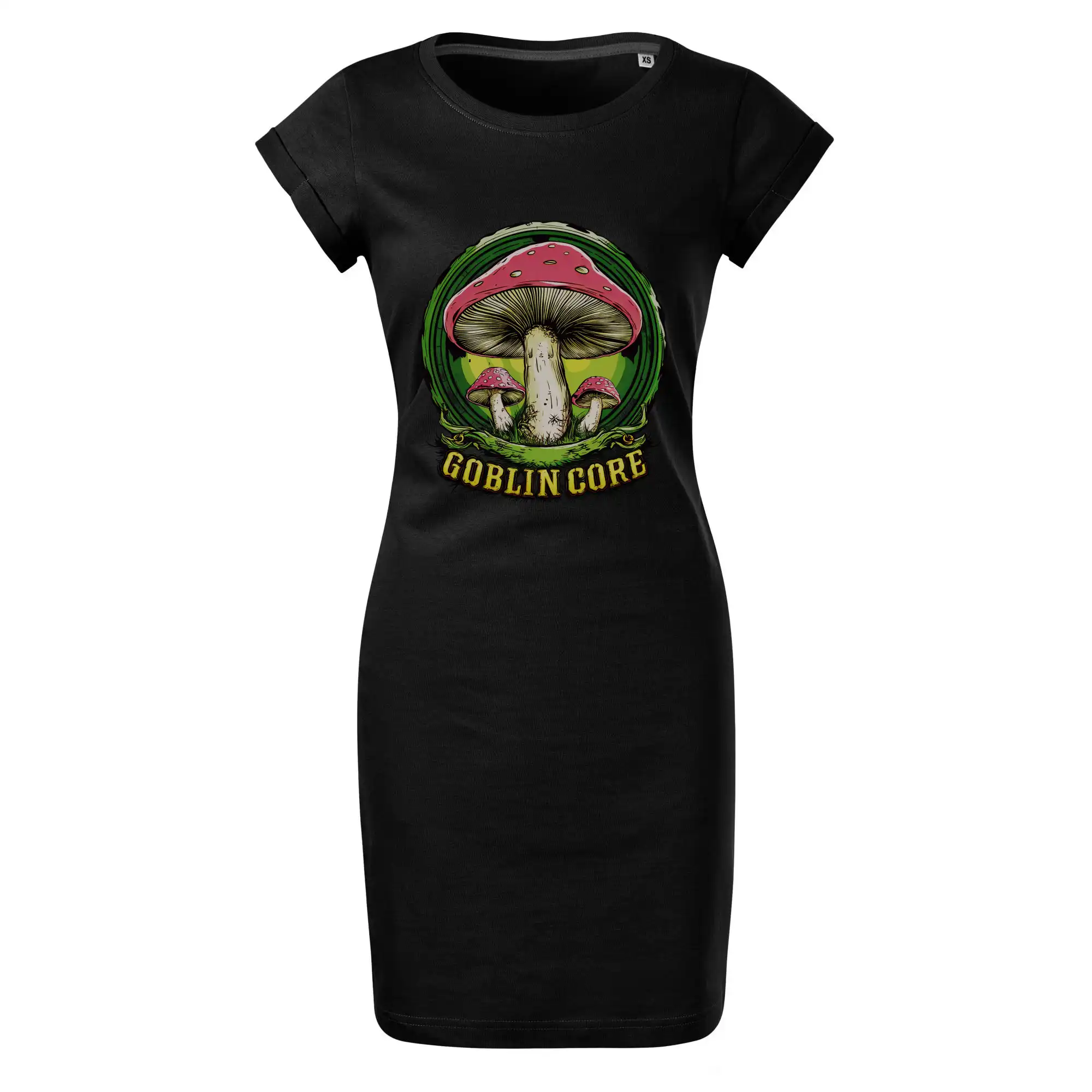 Goblincore  red capped mushrooms