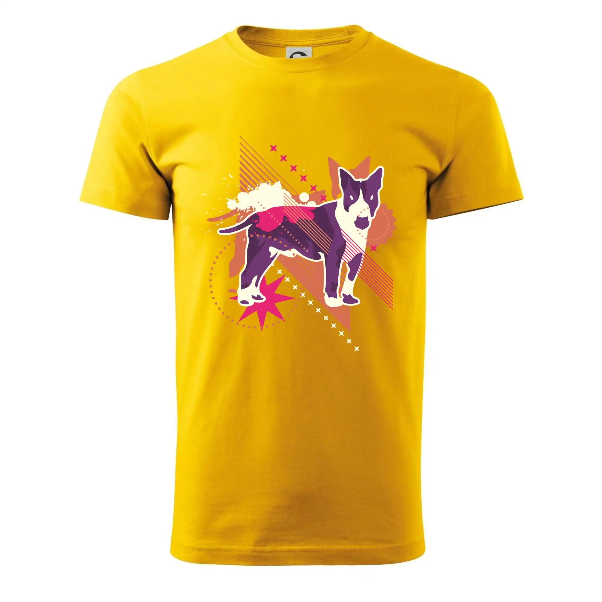 Pes abstrakce fialový