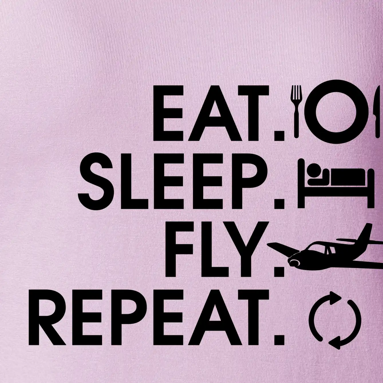 Eat sleep fly repeat