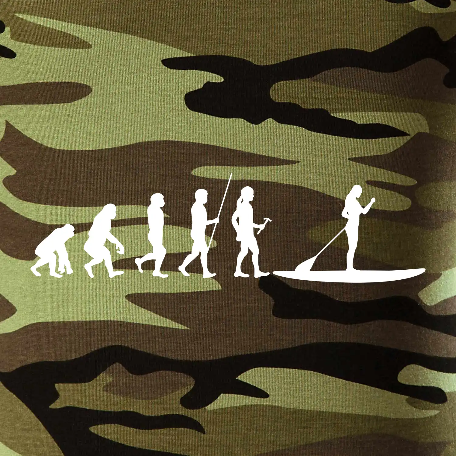 Evoluce paddleboard žena