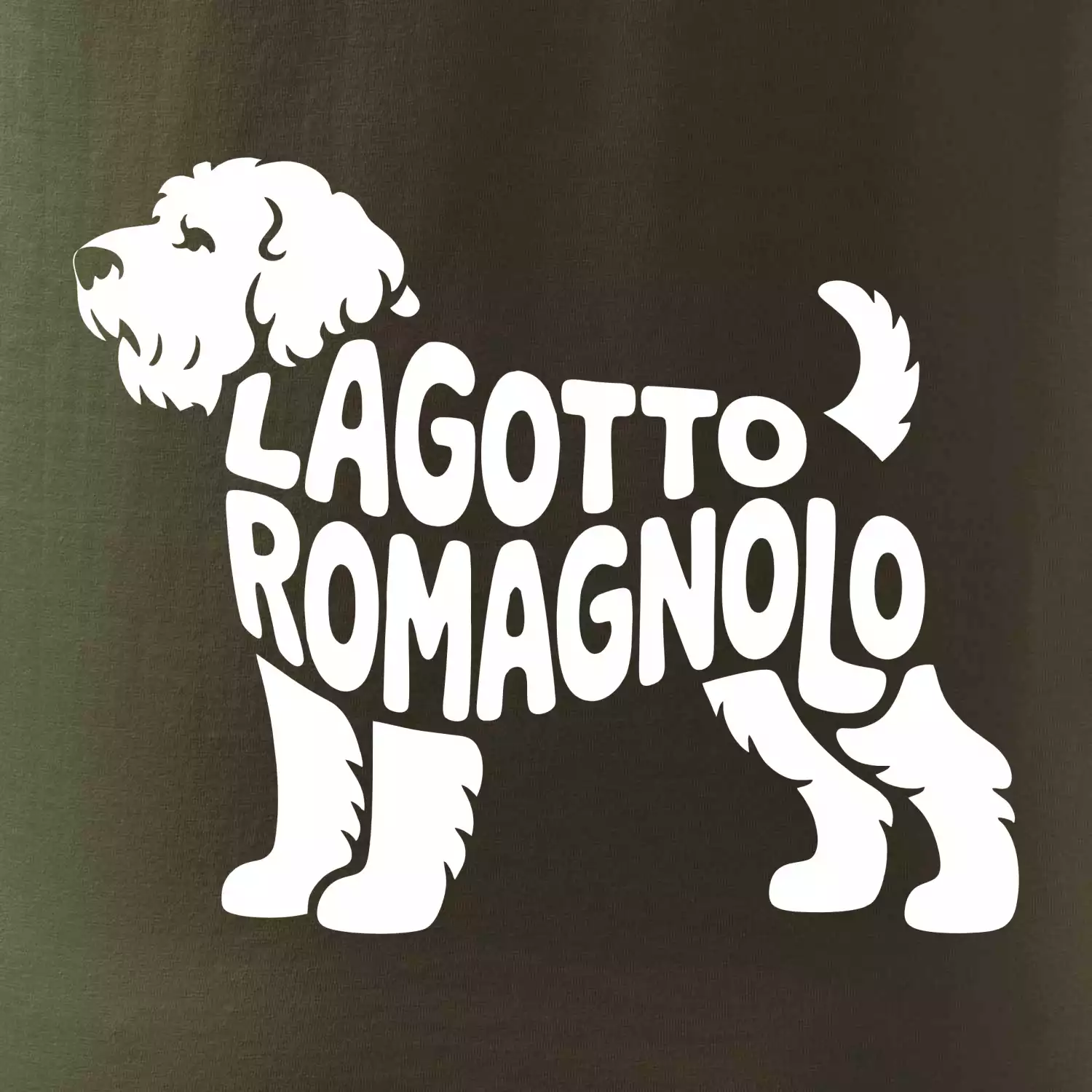 Lagotto romagnolo nápis v těle