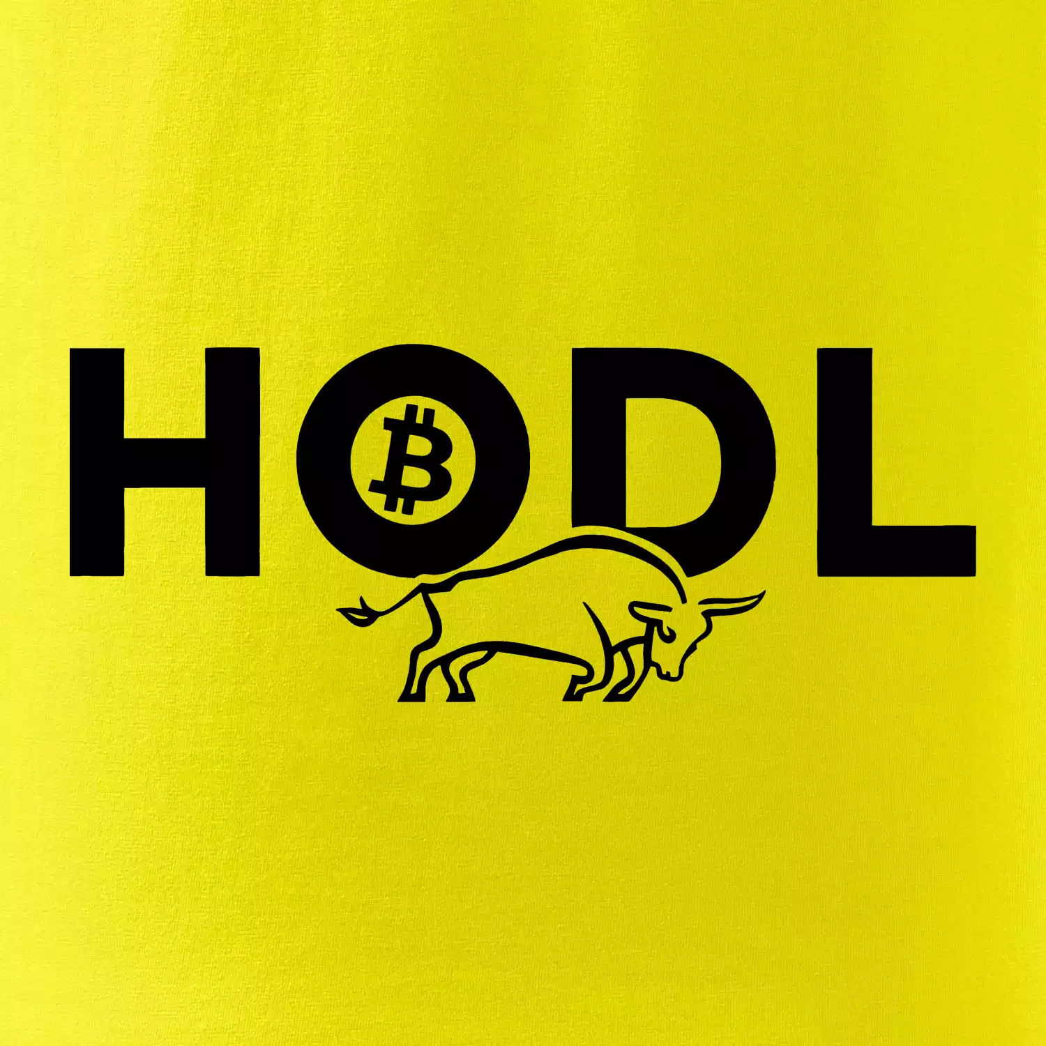 Hodl, nápis a býk