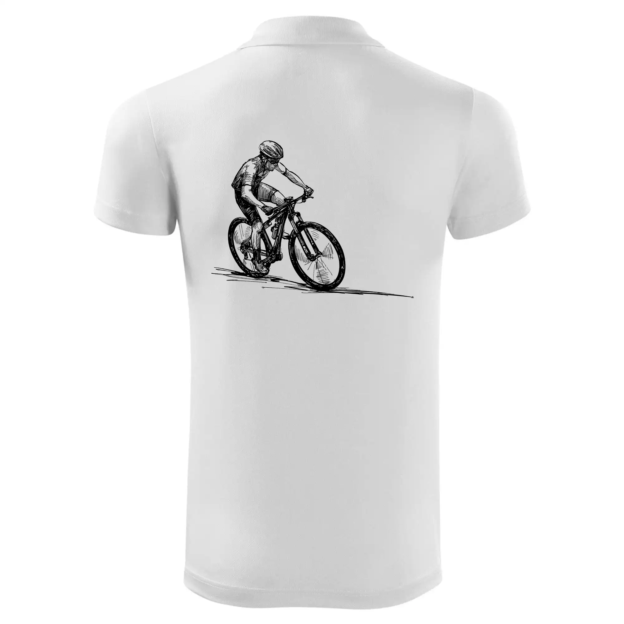 MTB kreslený cyklista