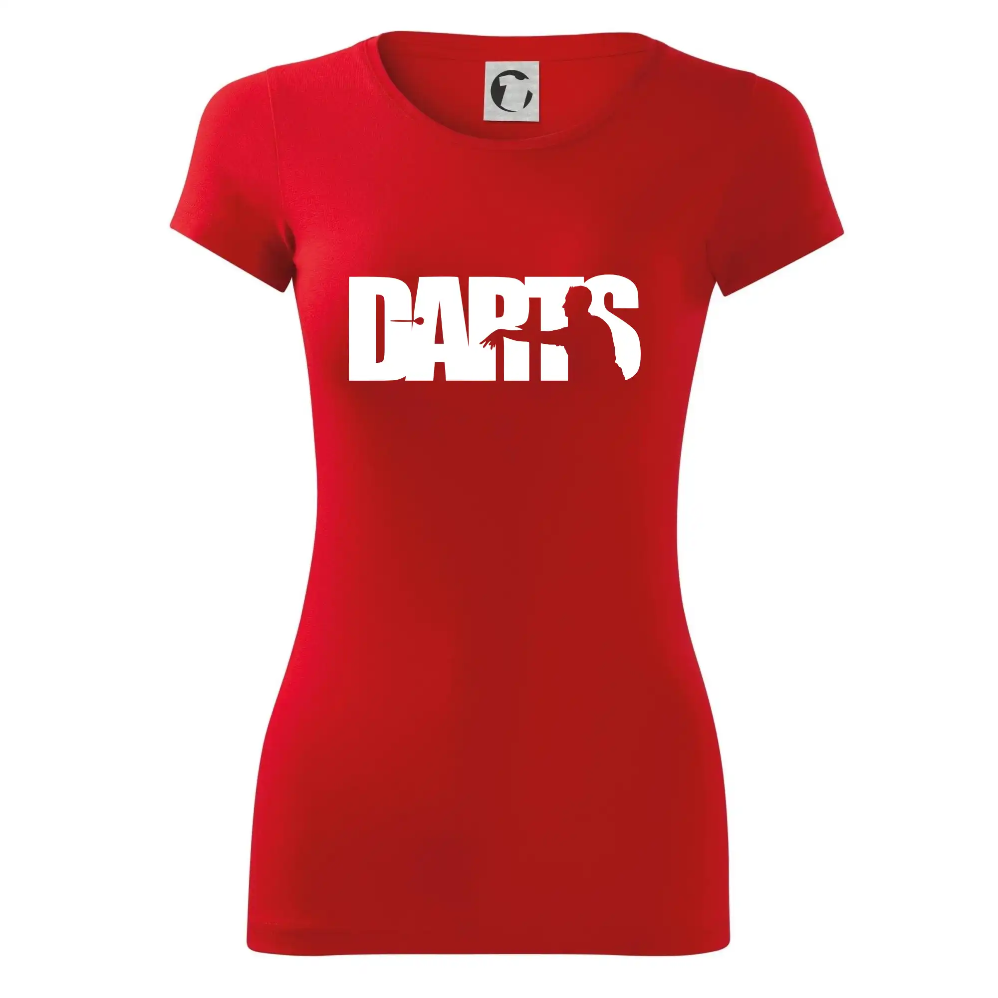 Darts - nápis se šipkařem