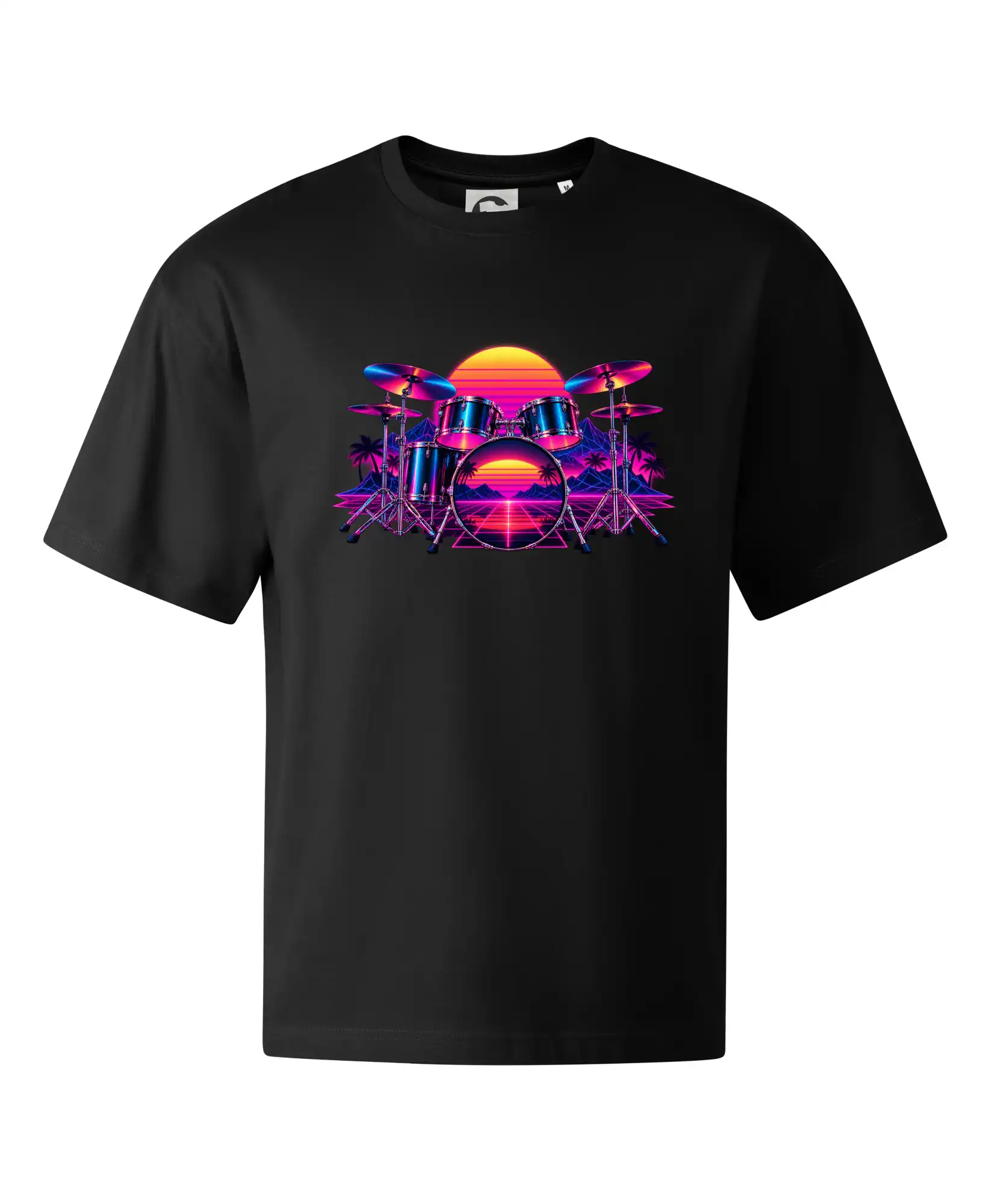 Neonová bicí souprava - synthwave osmdesátá léta