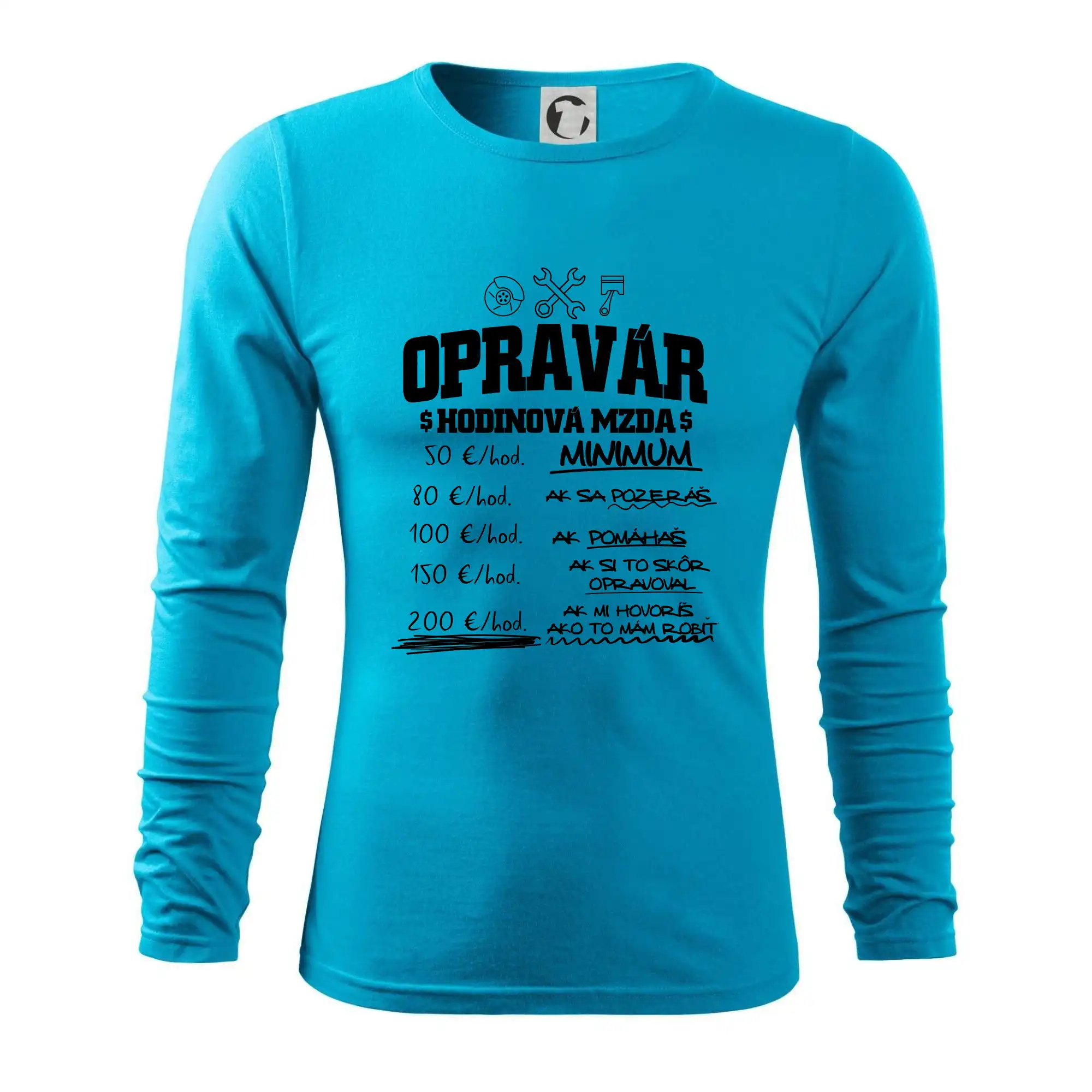 Hodinová mzda - opravár