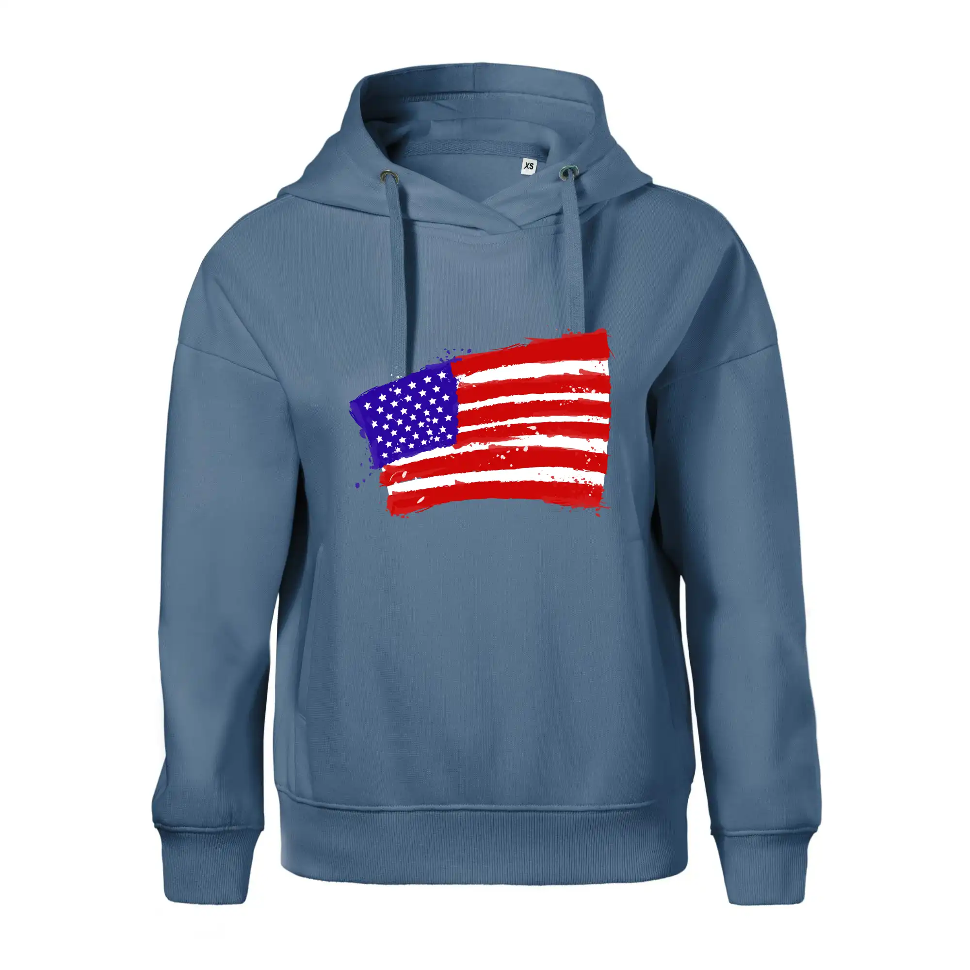 Americká vlajka ohnutá