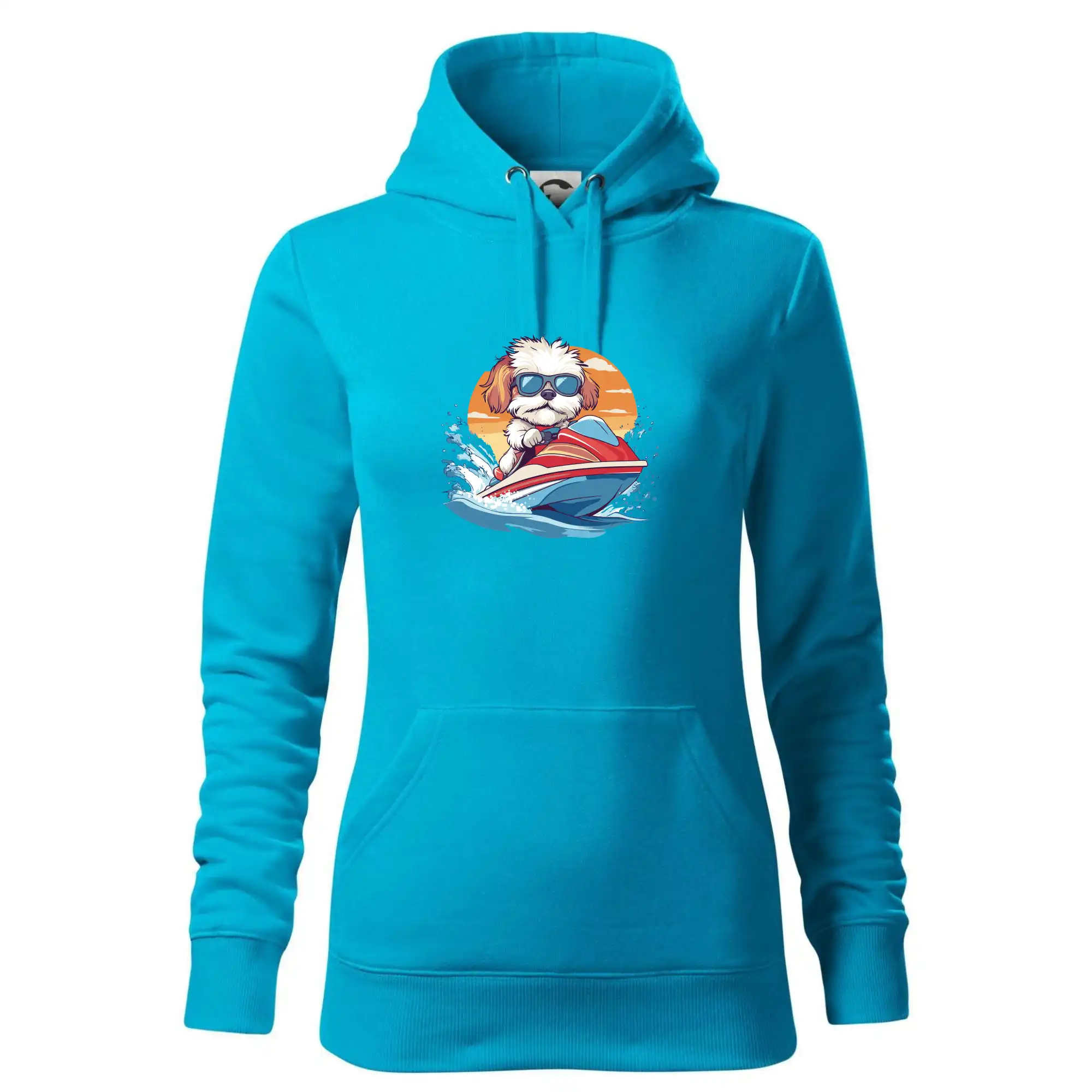 Bišonek na vodním skútru