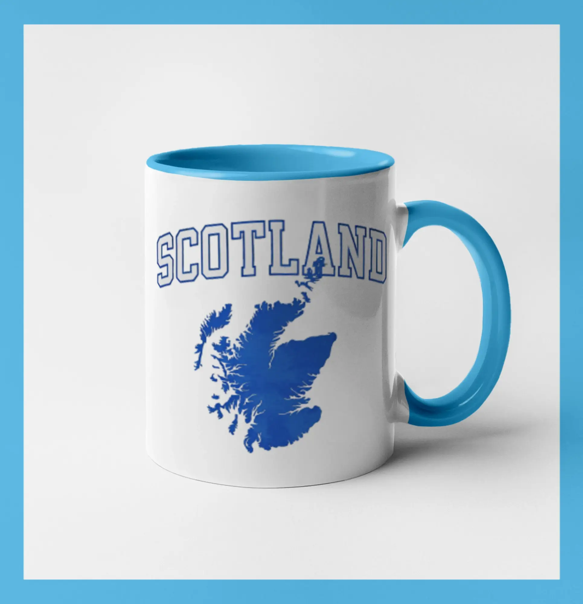 Scotland nápis s mapou