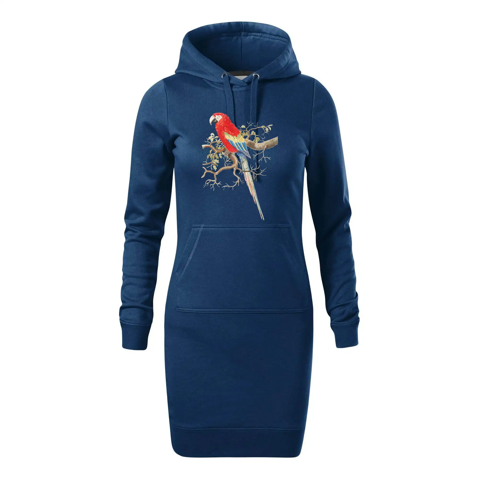 Papoušek na listnatém stromě