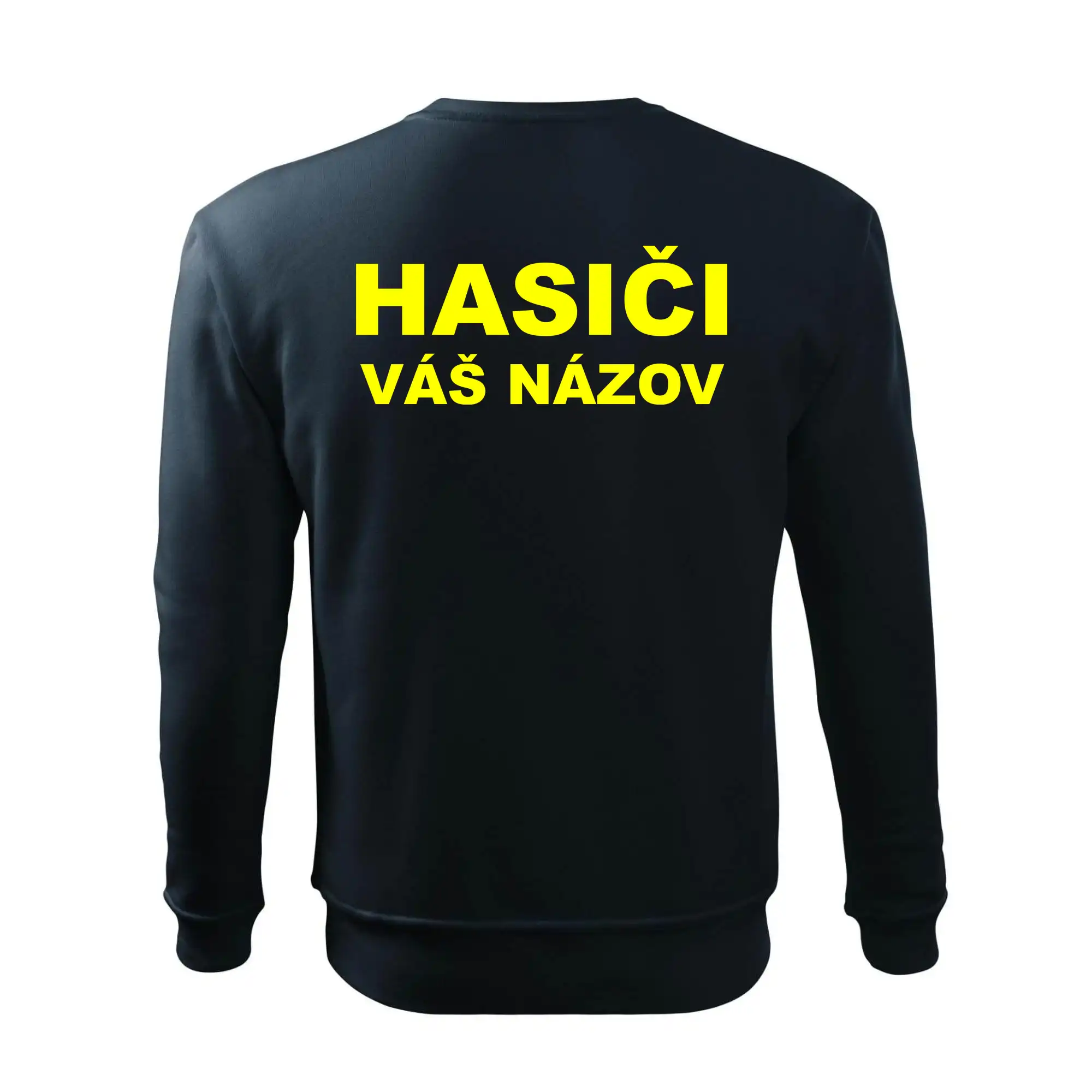 Hasiči - žltý nápis - váš názov zboru
