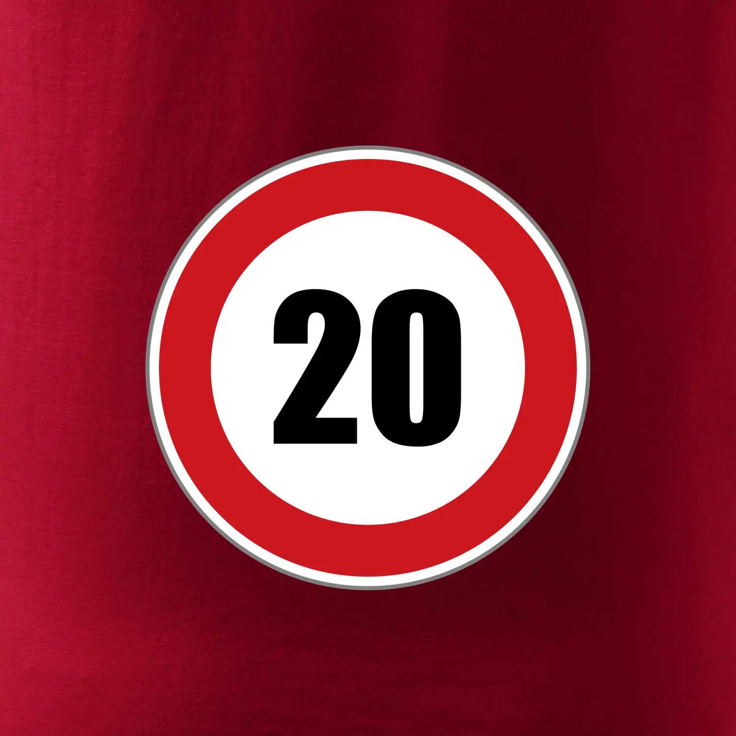 Dopravní značka - omezení rychlosti 20