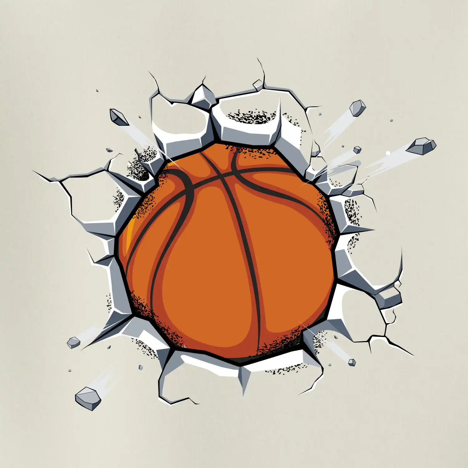 Basketbal míč v triku